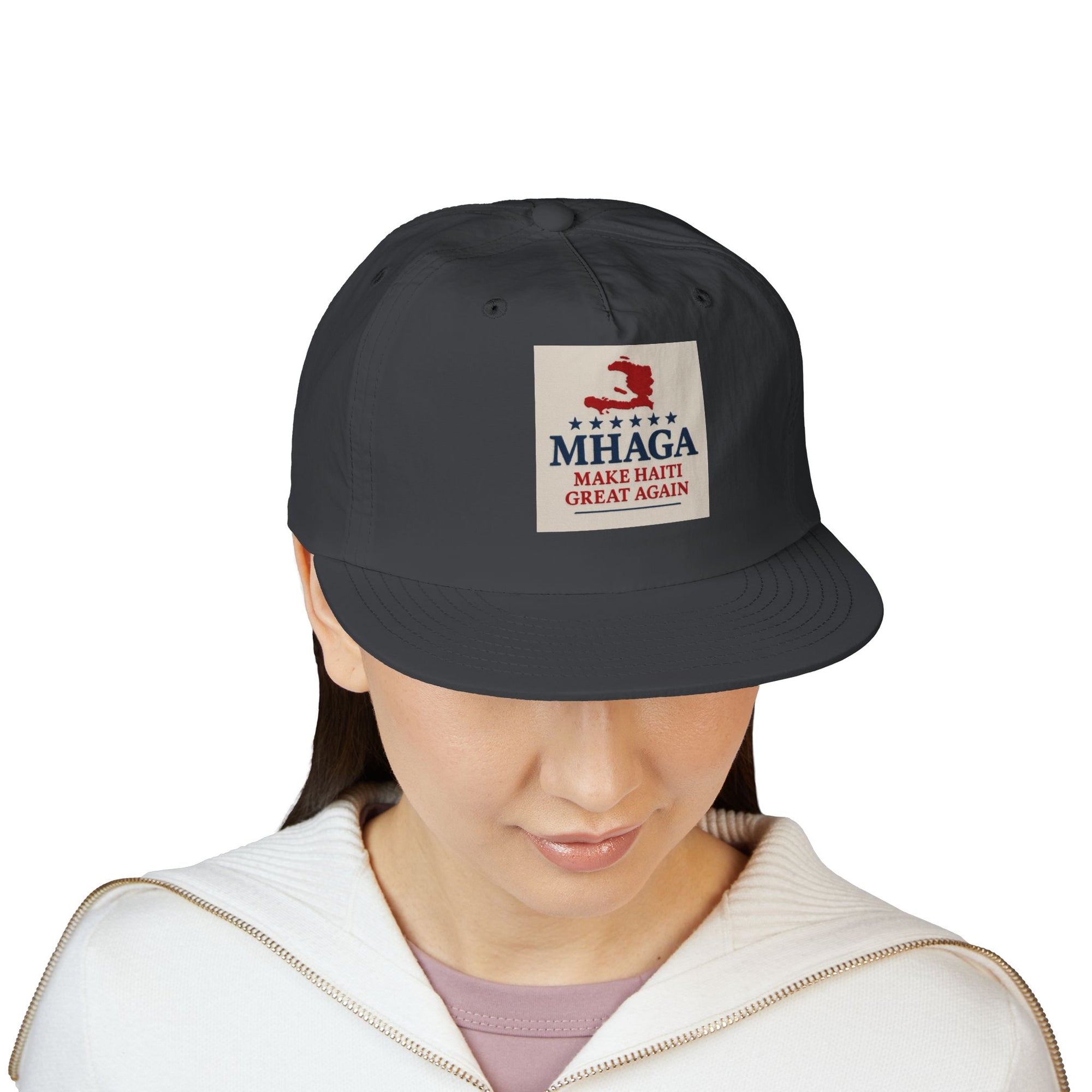 Surf Cap with 'MHAGA - Make Haiti Great Again' Design | Ideal for Beach Days, Casual Outings, Summer Festivals, Travel Adventures, Gift Idea