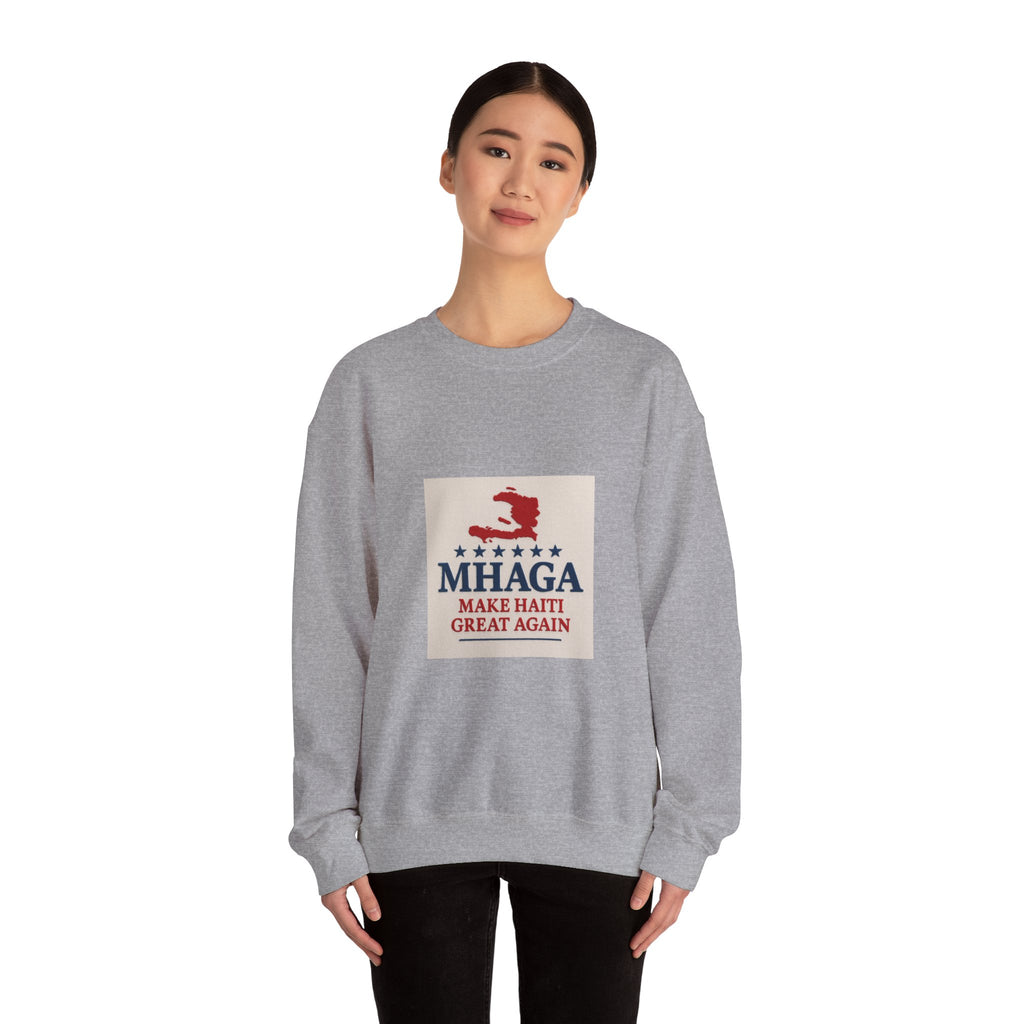 Haitian Pride Crewneck Sweatshirt, Cozy Unisex Pullover, Heritage Apparel, Perfect Gift, Casual Wear for All
