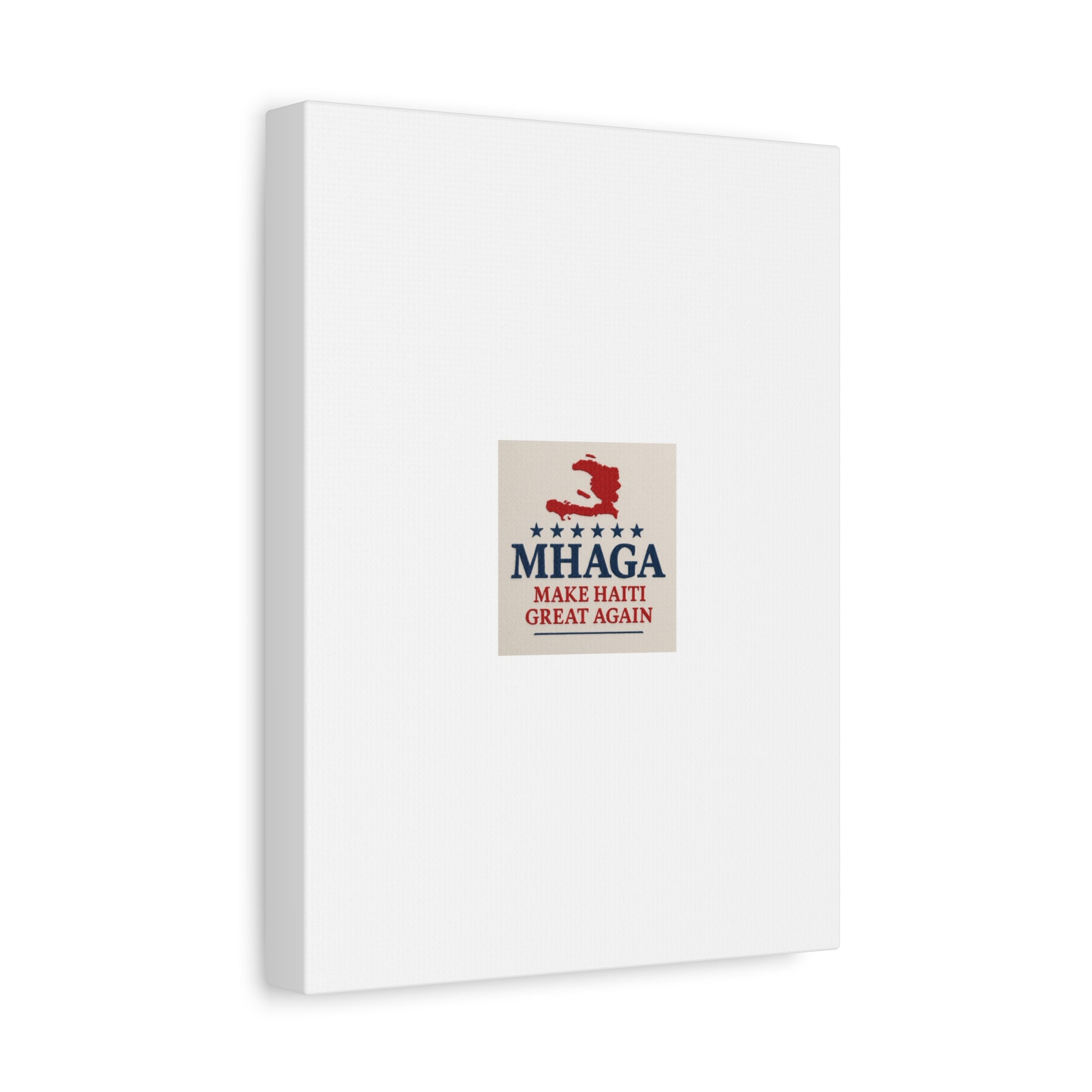 Matte Canvas Wall Art - MHAGA Make Haiti Great Again, Political Decor, Haitian Pride, Home Gallery, Unique Gift Idea