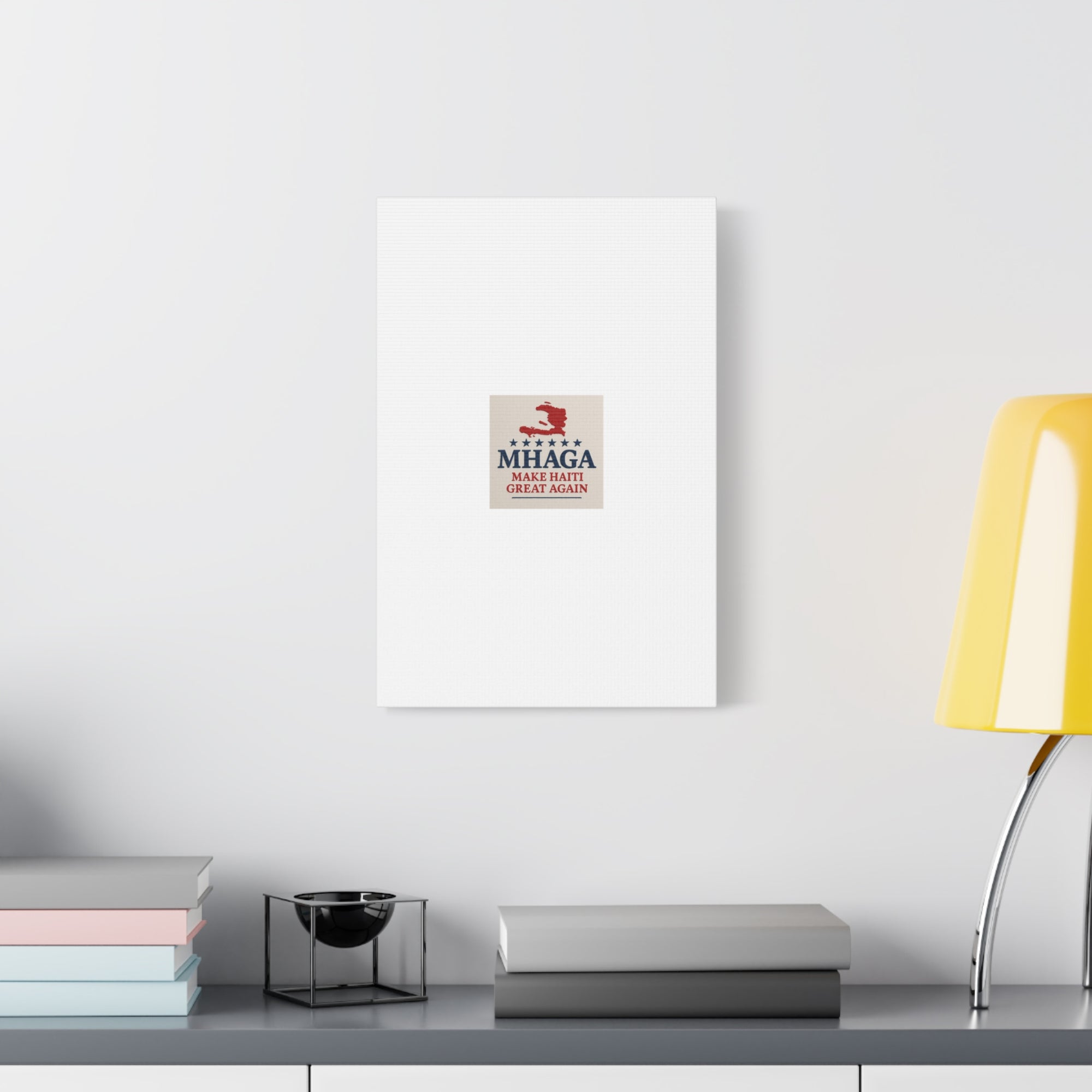 Matte Canvas Wall Art - MHAGA Make Haiti Great Again, Political Decor, Haitian Pride, Home Gallery, Unique Gift Idea