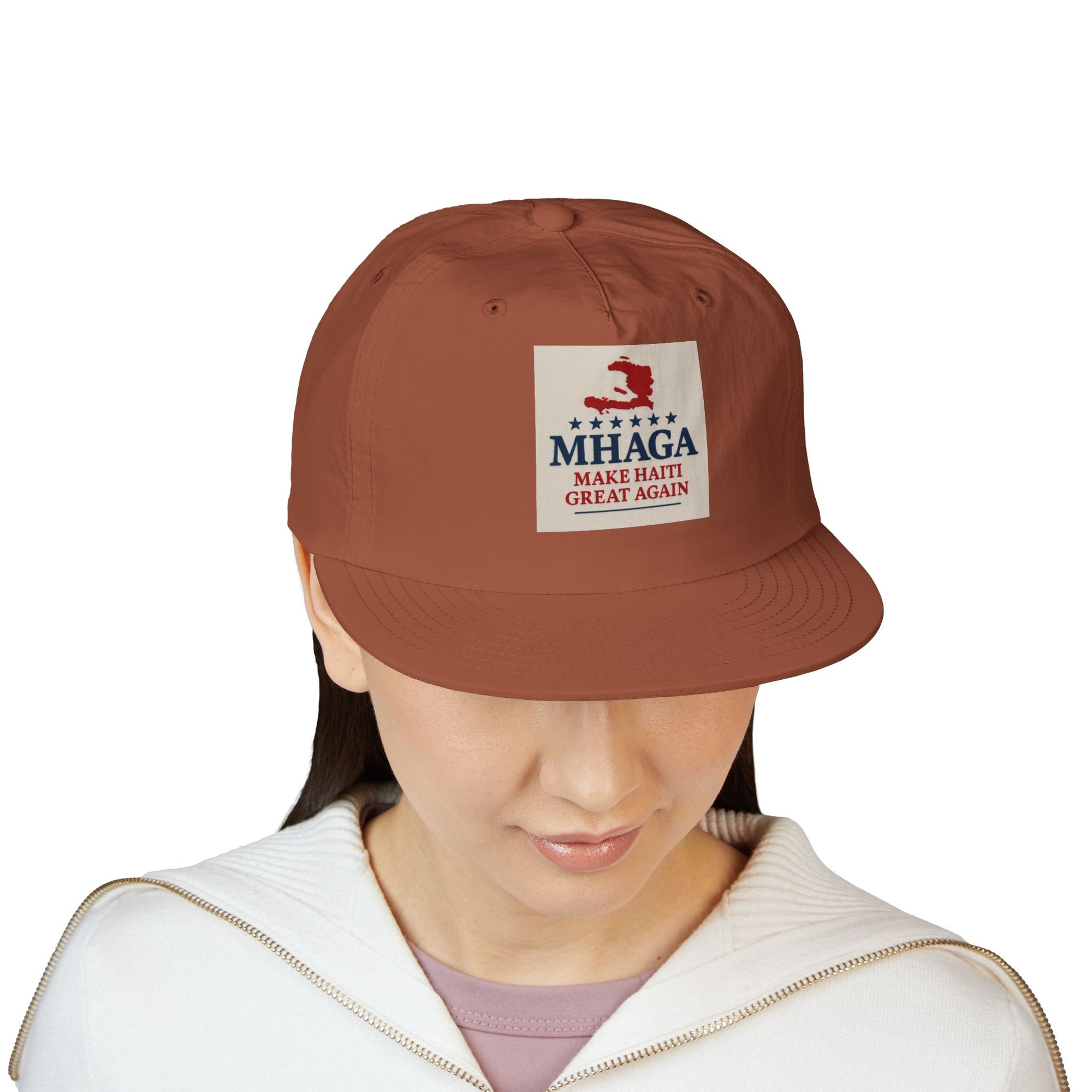 Surf Cap with 'MHAGA - Make Haiti Great Again' Design | Ideal for Beach Days, Casual Outings, Summer Festivals, Travel Adventures, Gift Idea