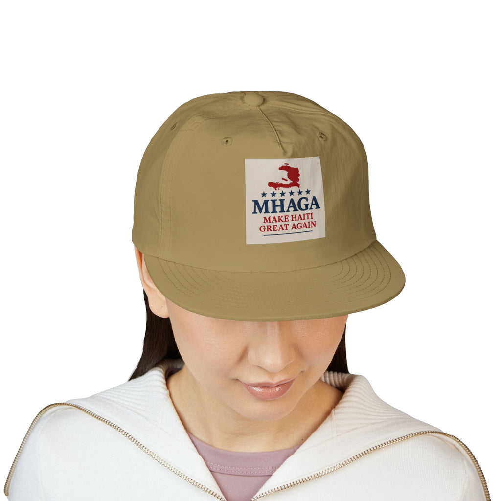 Surf Cap with 'MHAGA - Make Haiti Great Again' Design | Ideal for Beach Days, Casual Outings, Summer Festivals, Travel Adventures, Gift Idea