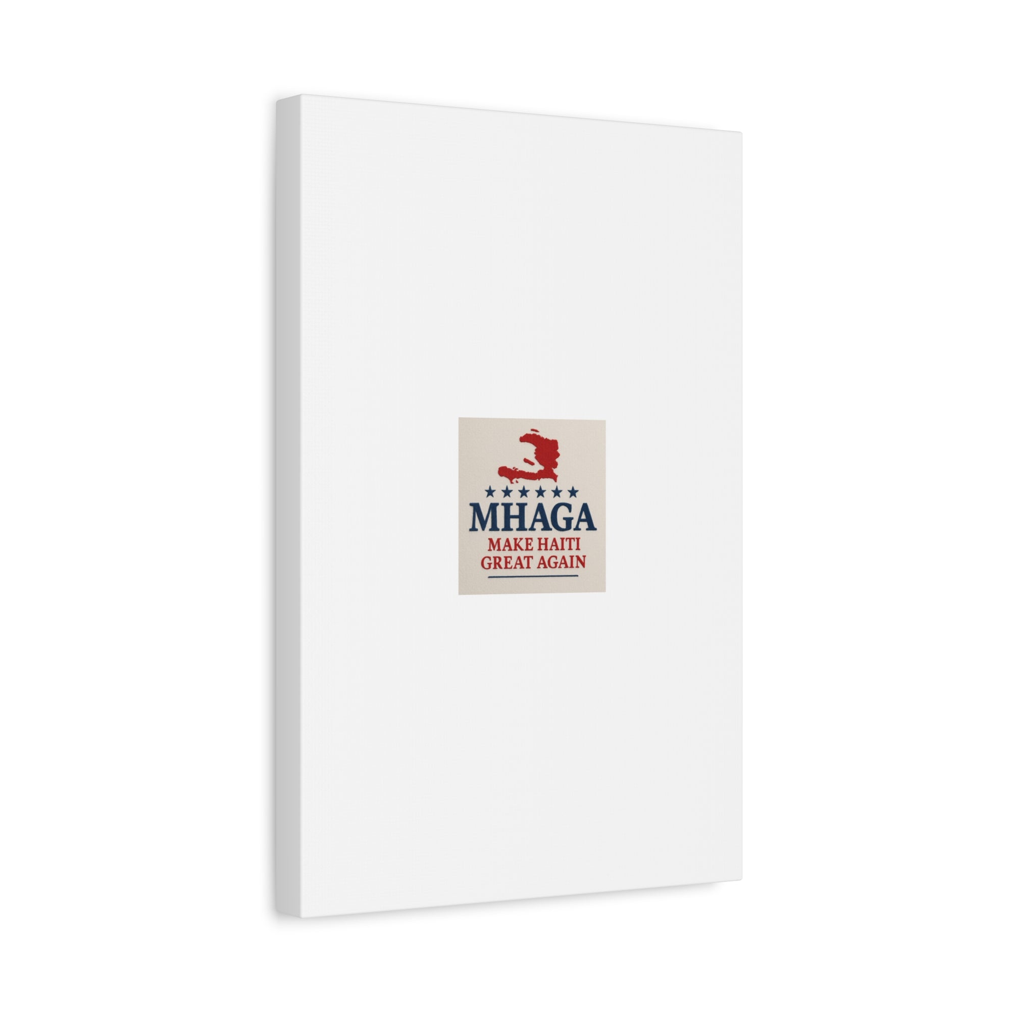 Matte Canvas Wall Art - MHAGA Make Haiti Great Again, Political Decor, Haitian Pride, Home Gallery, Unique Gift Idea