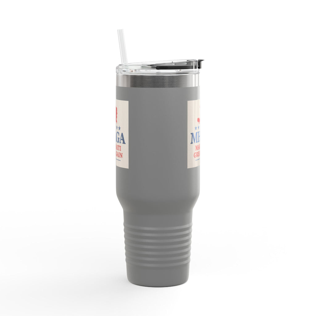 Insulated Travel Mug - MHAGA: Make Haiti Great Again, Perfect for Coffee Lovers, Road Trips, Gifts, 40oz Outdoor Adventure