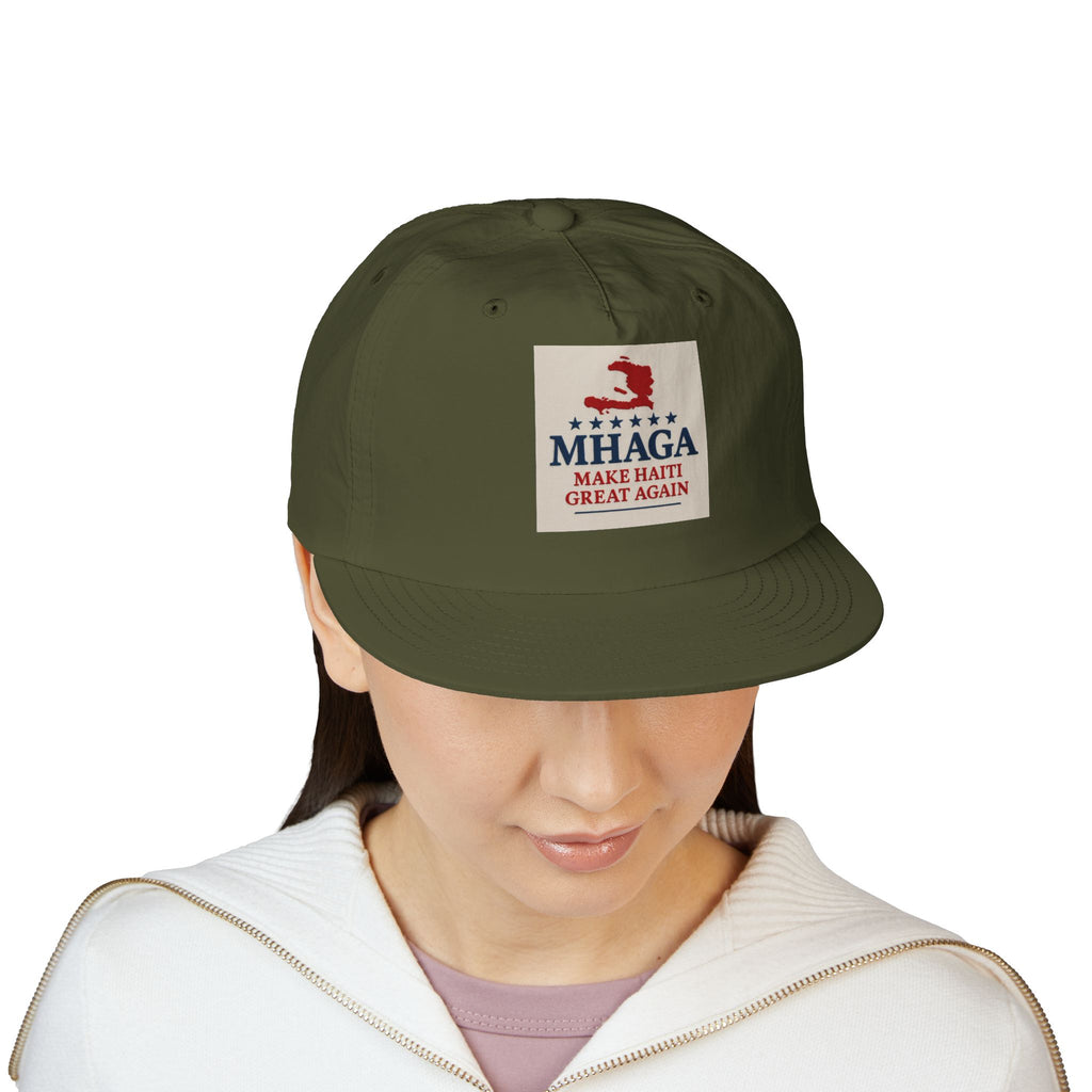 Surf Cap with 'MHAGA - Make Haiti Great Again' Design | Ideal for Beach Days, Casual Outings, Summer Festivals, Travel Adventures, Gift Idea