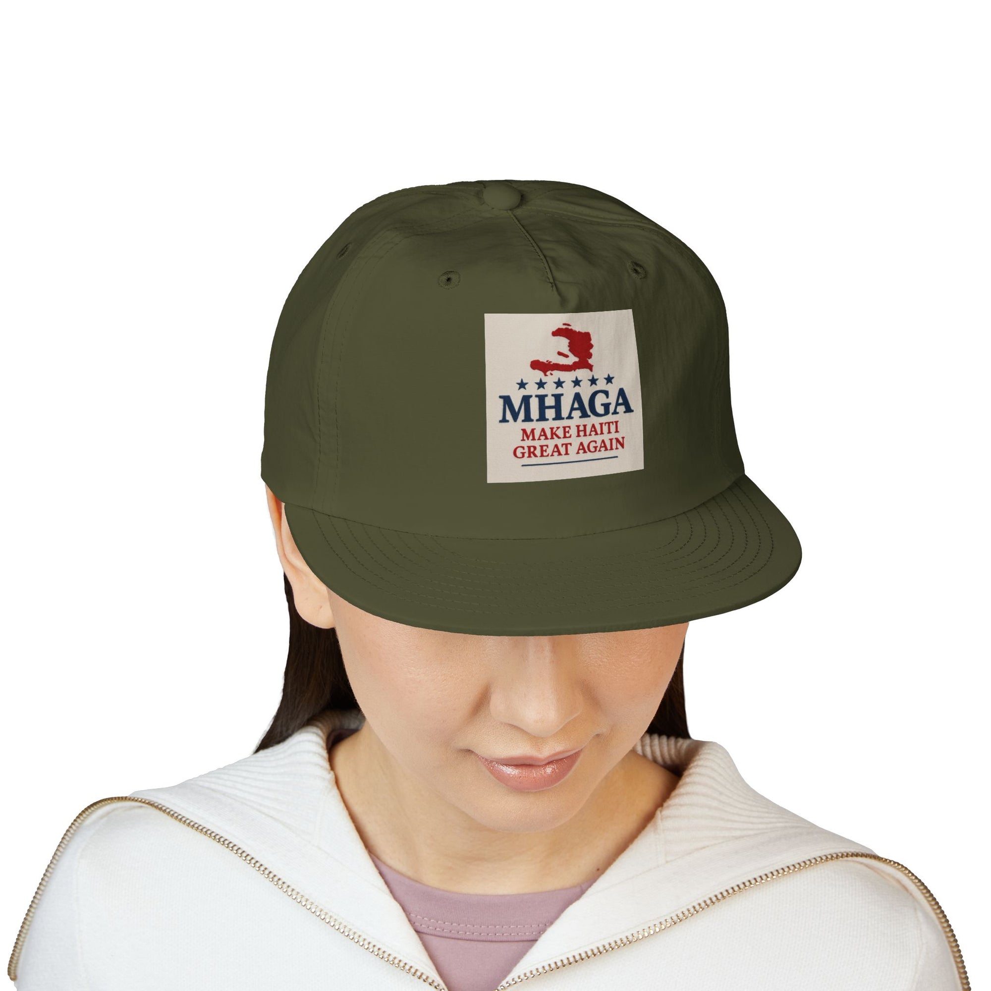 Surf Cap with 'MHAGA - Make Haiti Great Again' Design | Ideal for Beach Days, Casual Outings, Summer Festivals, Travel Adventures, Gift Idea