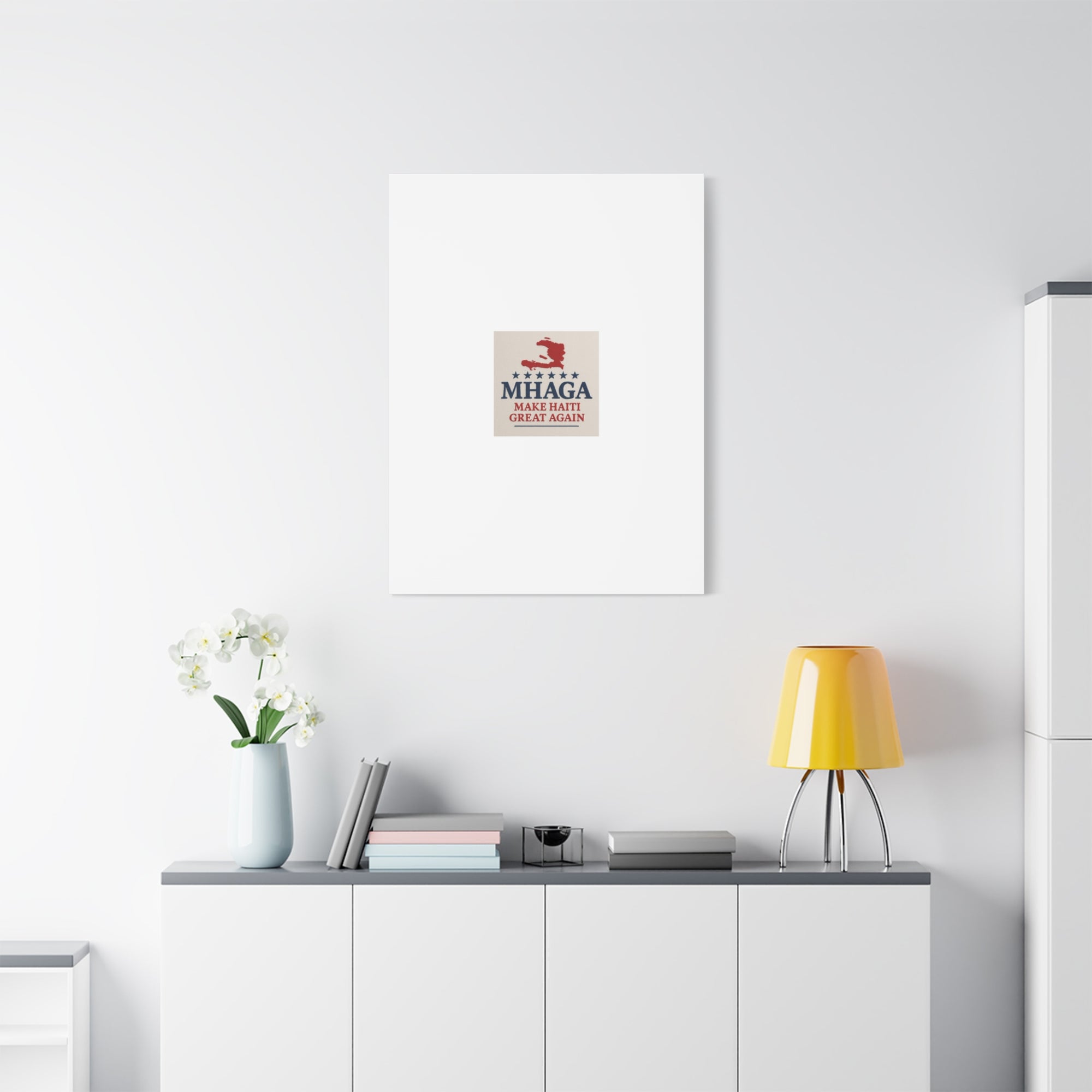 Matte Canvas Wall Art - MHAGA Make Haiti Great Again, Political Decor, Haitian Pride, Home Gallery, Unique Gift Idea
