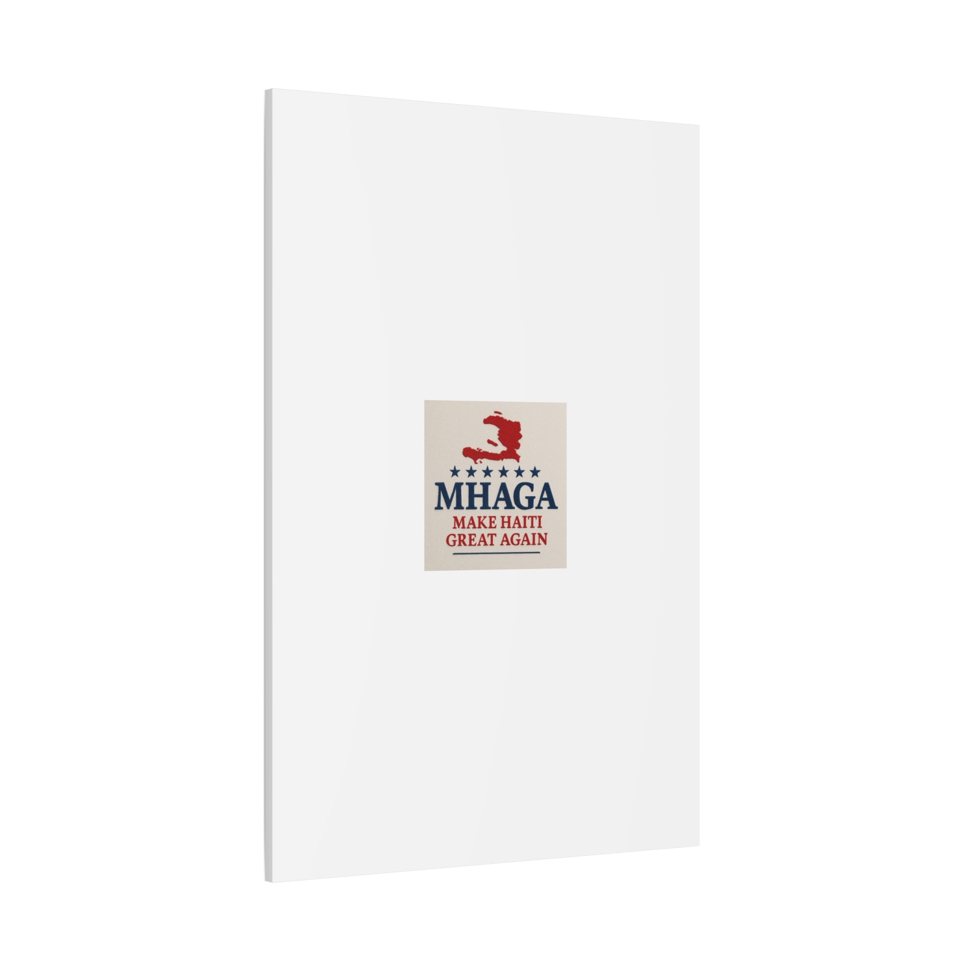 Matte Canvas Wall Art - MHAGA Make Haiti Great Again, Political Decor, Haitian Pride, Home Gallery, Unique Gift Idea