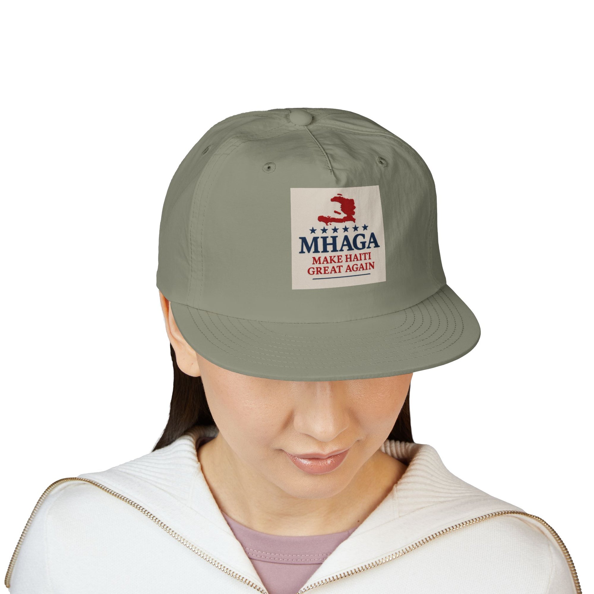 Surf Cap with 'MHAGA - Make Haiti Great Again' Design | Ideal for Beach Days, Casual Outings, Summer Festivals, Travel Adventures, Gift Idea