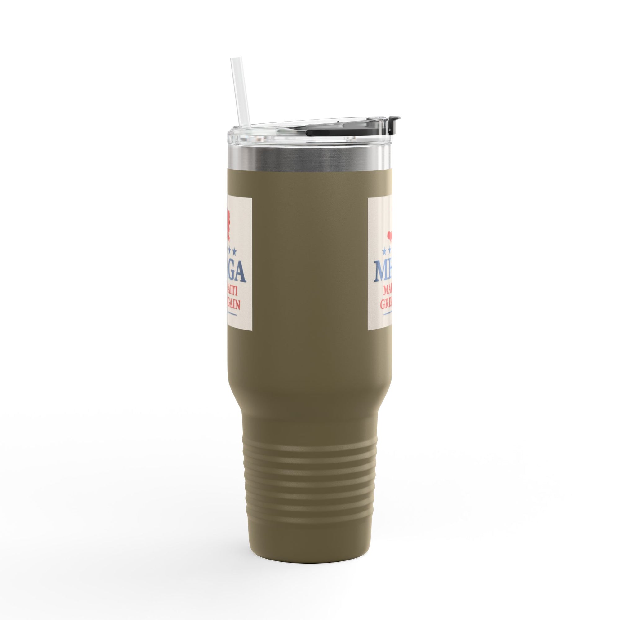 Insulated Travel Mug - MHAGA: Make Haiti Great Again, Perfect for Coffee Lovers, Road Trips, Gifts, 40oz Outdoor Adventure
