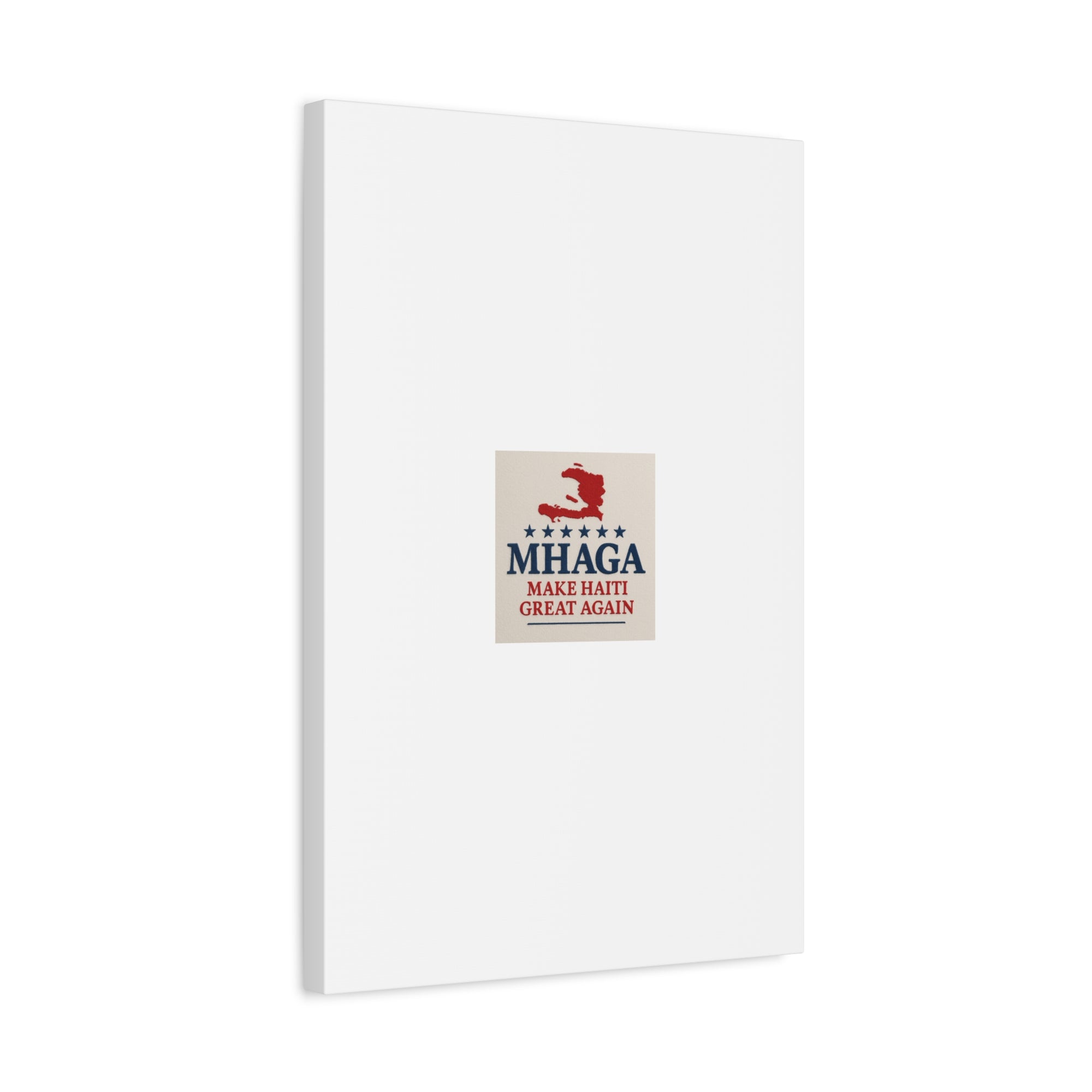 Matte Canvas Wall Art - MHAGA Make Haiti Great Again, Political Decor, Haitian Pride, Home Gallery, Unique Gift Idea