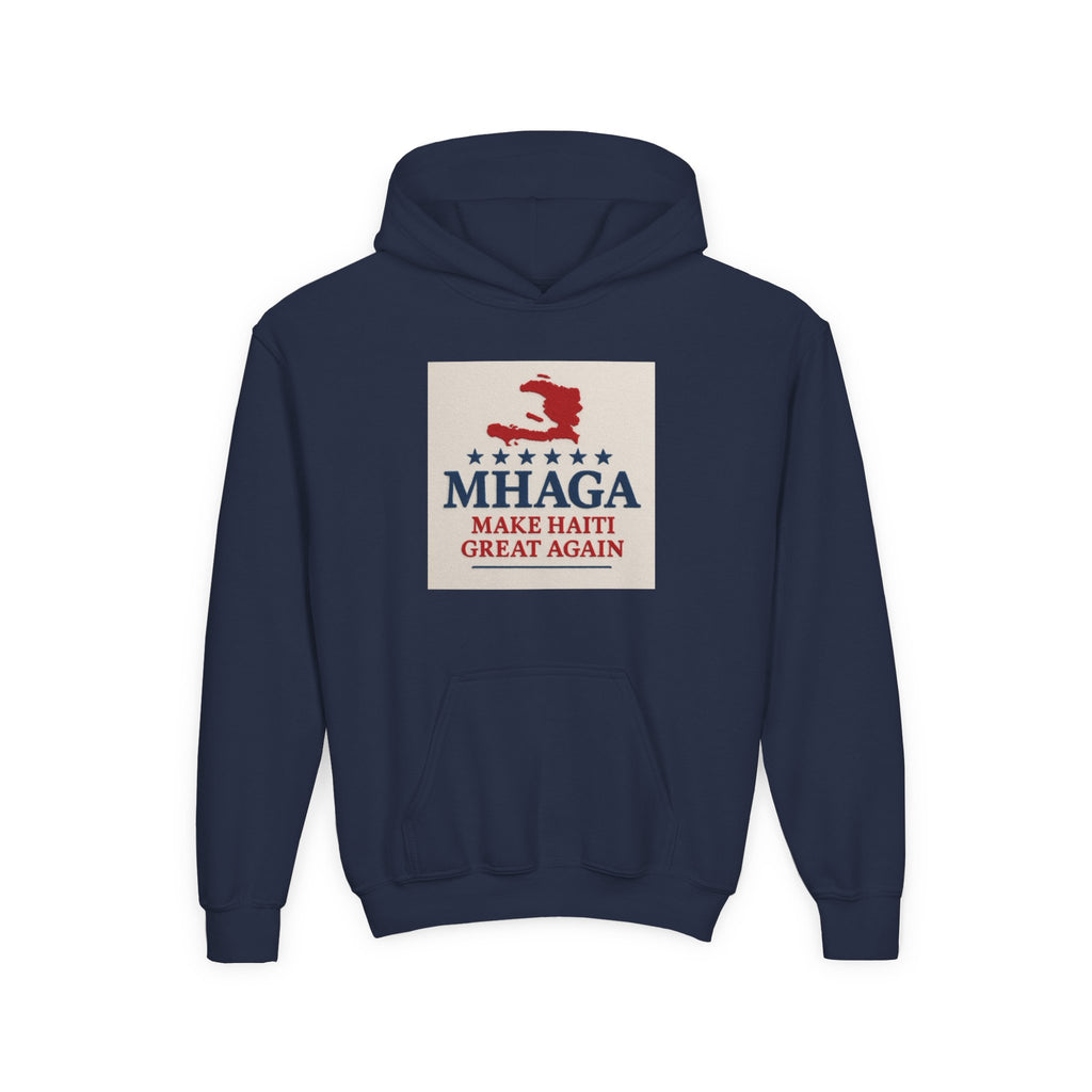 Youth Hooded Sweatshirt with 'Make Haiti Great Again' Design - Cozy, Trendy Hoodie for Youth, Perfect Gift for Holidays, Casual Wear, [...]