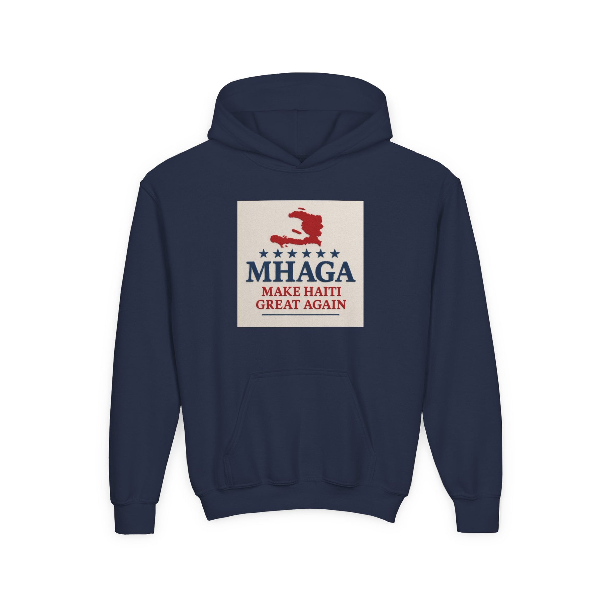 Youth Hooded Sweatshirt with 'Make Haiti Great Again' Design - Cozy, Trendy Hoodie for Youth, Perfect Gift for Holidays, Casual Wear, [...]