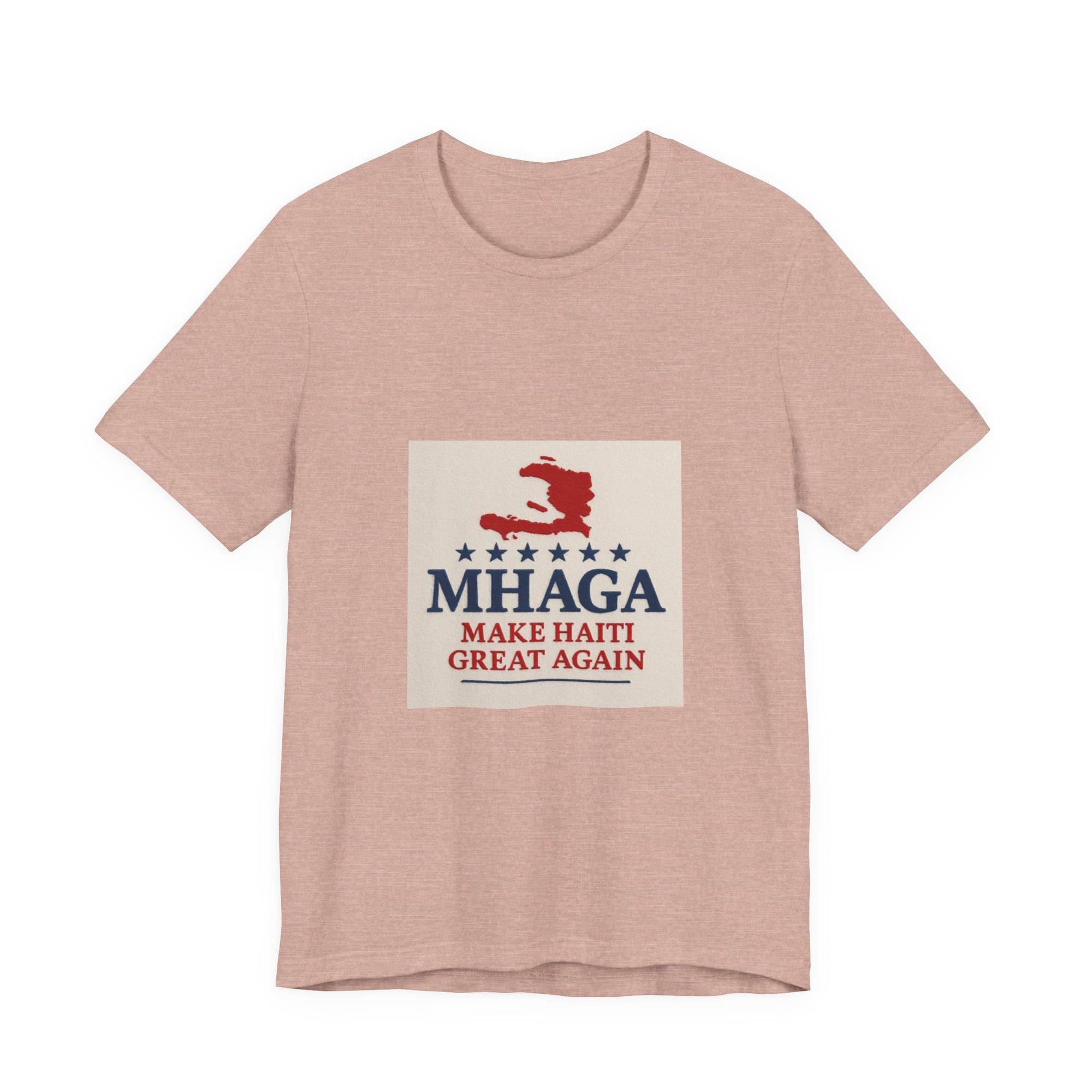 Patriotic Short Sleeve Tee, Unisex Jersey T-Shirt for Summer Celebrations, Haiti Pride, Casual Wear, Gift Idea for Holidays