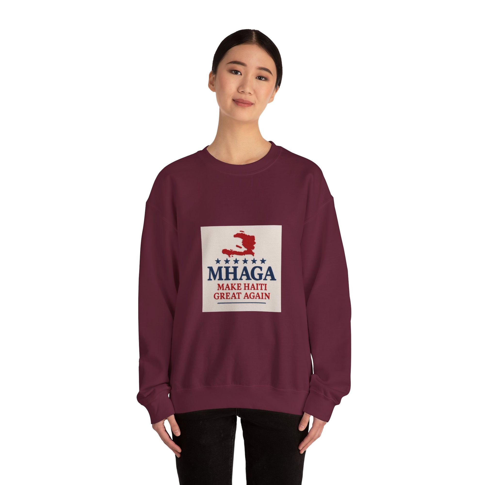 Haitian Pride Crewneck Sweatshirt, Cozy Unisex Pullover, Heritage Apparel, Perfect Gift, Casual Wear for All