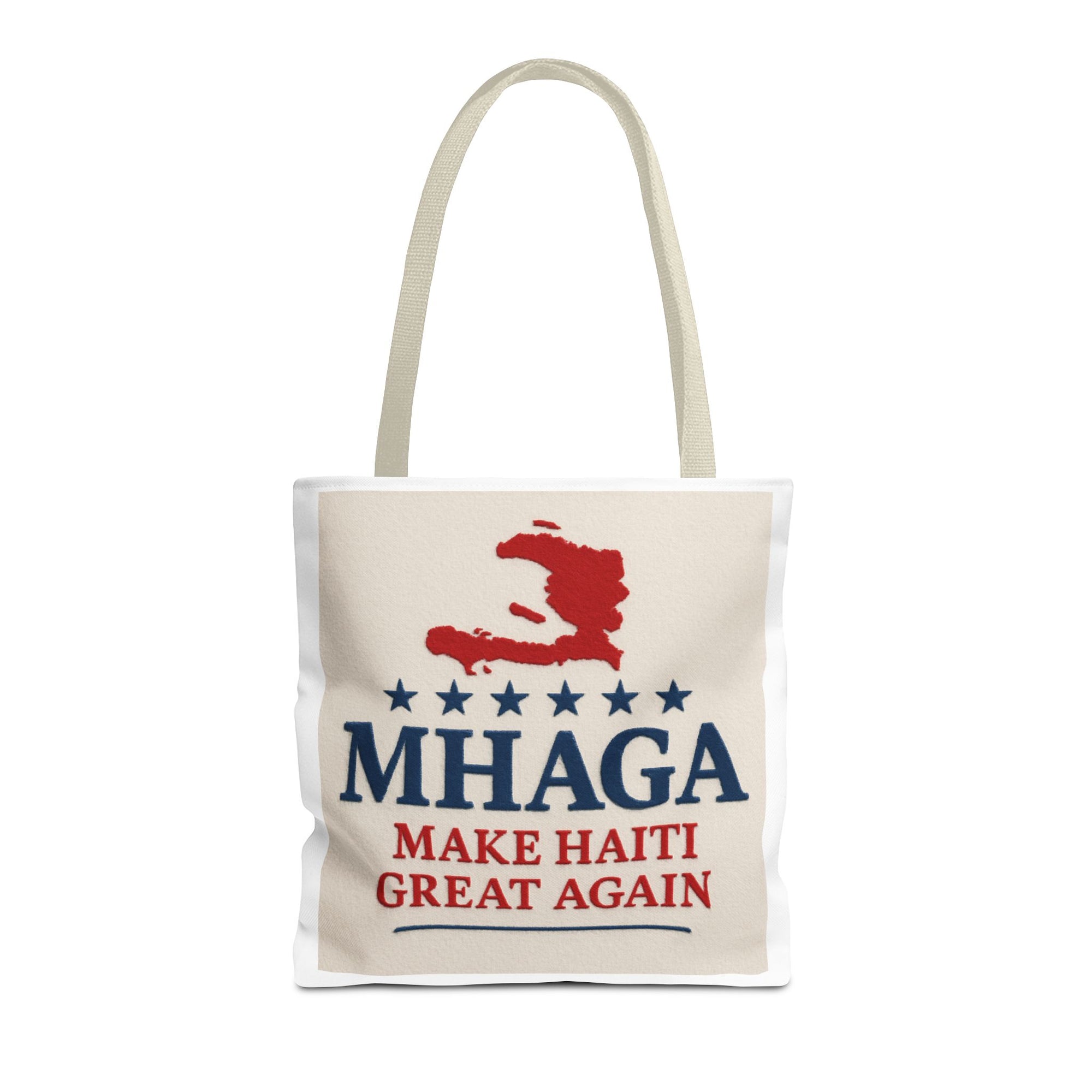 Patriotic Haiti Tote Bag, Make Haiti Great Again, Canvas Shopping Bag, Eco-Friendly Gift, Travel Bag, Statement Tote