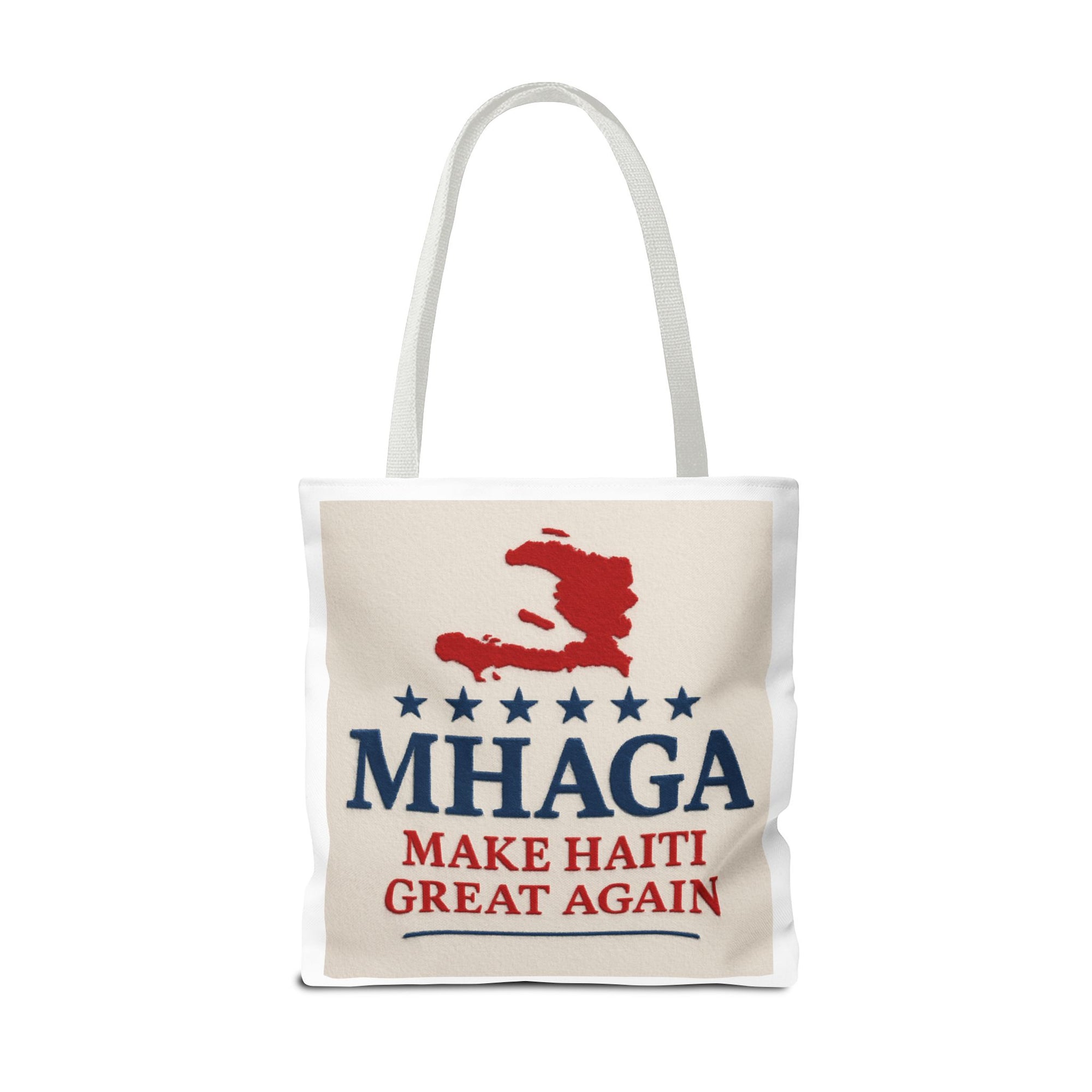 Patriotic Haiti Tote Bag, Make Haiti Great Again, Canvas Shopping Bag, Eco-Friendly Gift, Travel Bag, Statement Tote