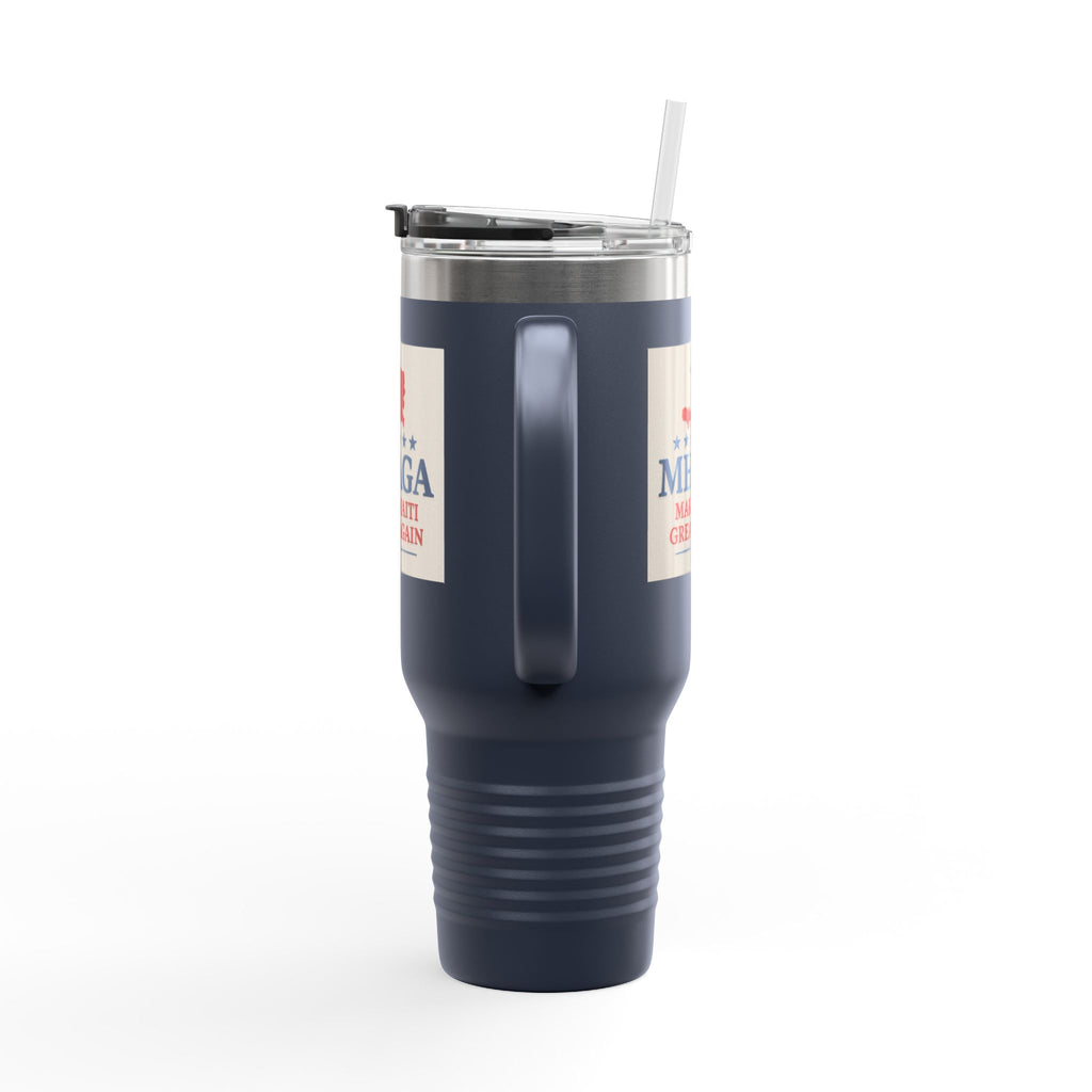 Insulated Travel Mug - MHAGA: Make Haiti Great Again, Perfect for Coffee Lovers, Road Trips, Gifts, 40oz Outdoor Adventure