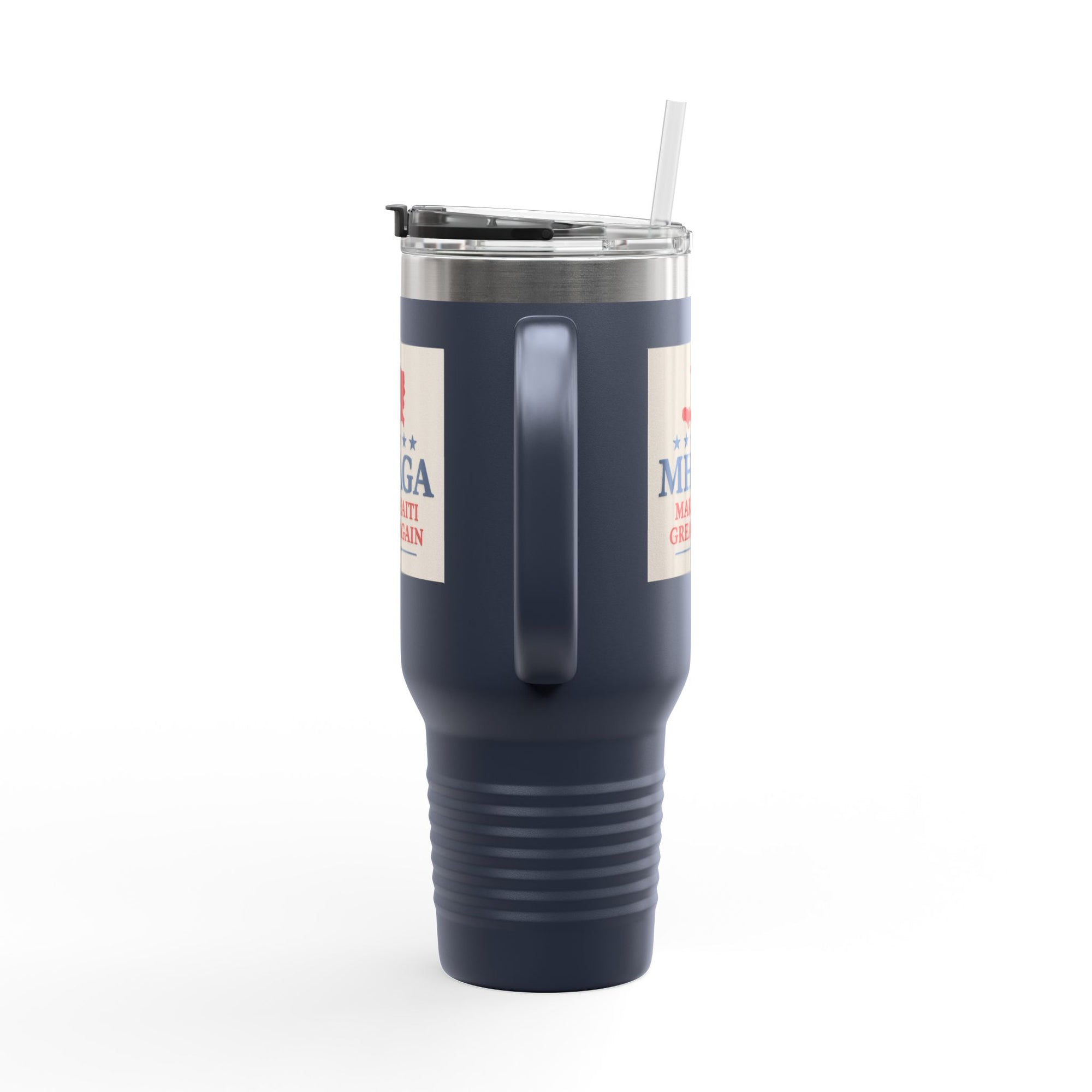 Insulated Travel Mug - MHAGA: Make Haiti Great Again, Perfect for Coffee Lovers, Road Trips, Gifts, 40oz Outdoor Adventure