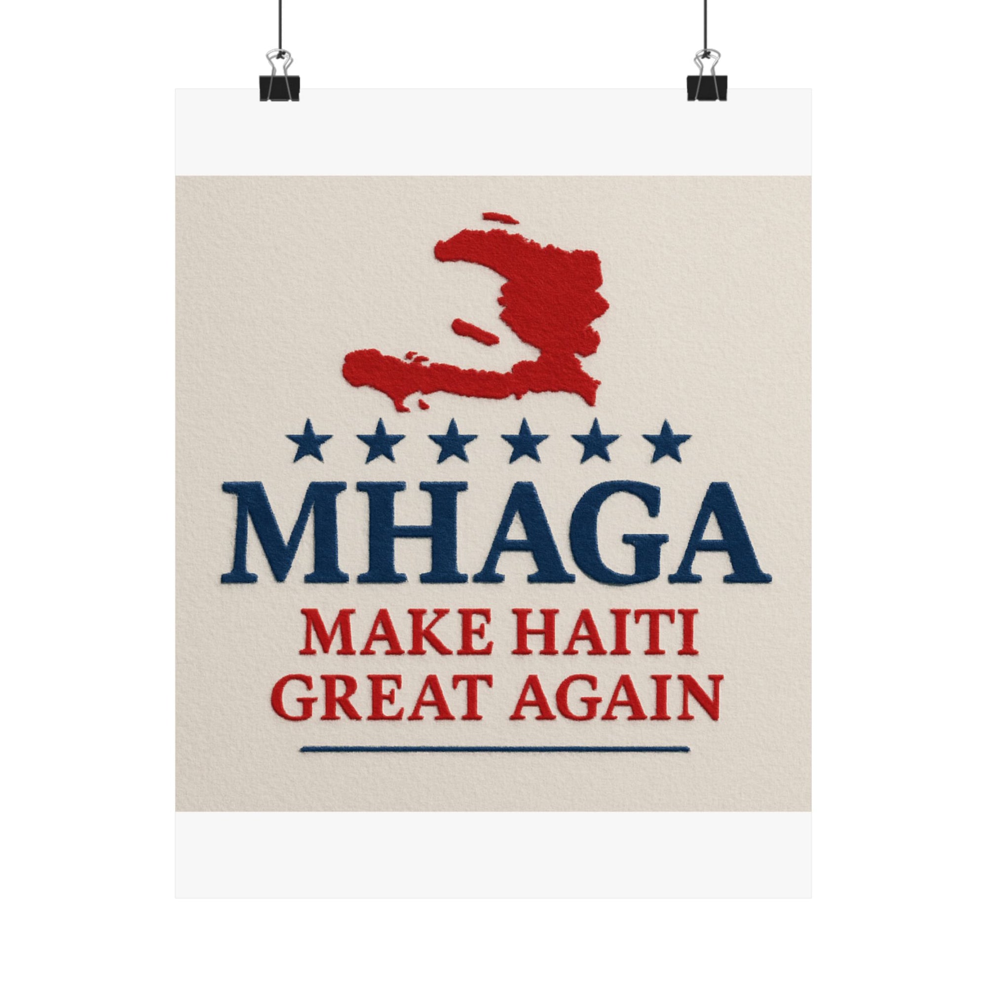 Matte Vertical Posters - Haitian Pride Art, Home Decor, Wall Art, Gift for Activists, Motivational Decor