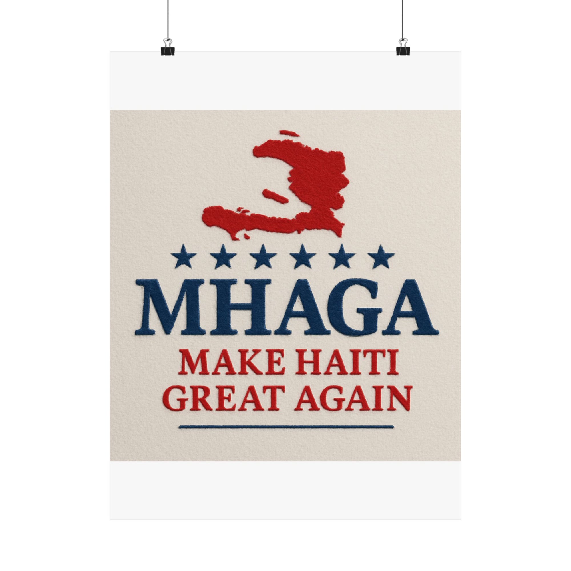 Matte Vertical Posters - Haitian Pride Art, Home Decor, Wall Art, Gift for Activists, Motivational Decor