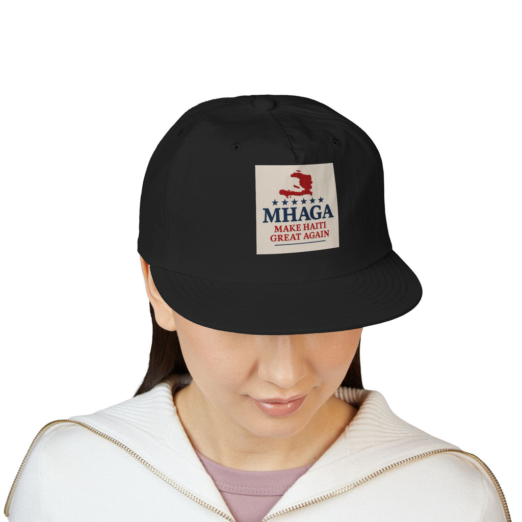 Surf Cap with 'MHAGA - Make Haiti Great Again' Design | Ideal for Beach Days, Casual Outings, Summer Festivals, Travel Adventures, Gift Idea