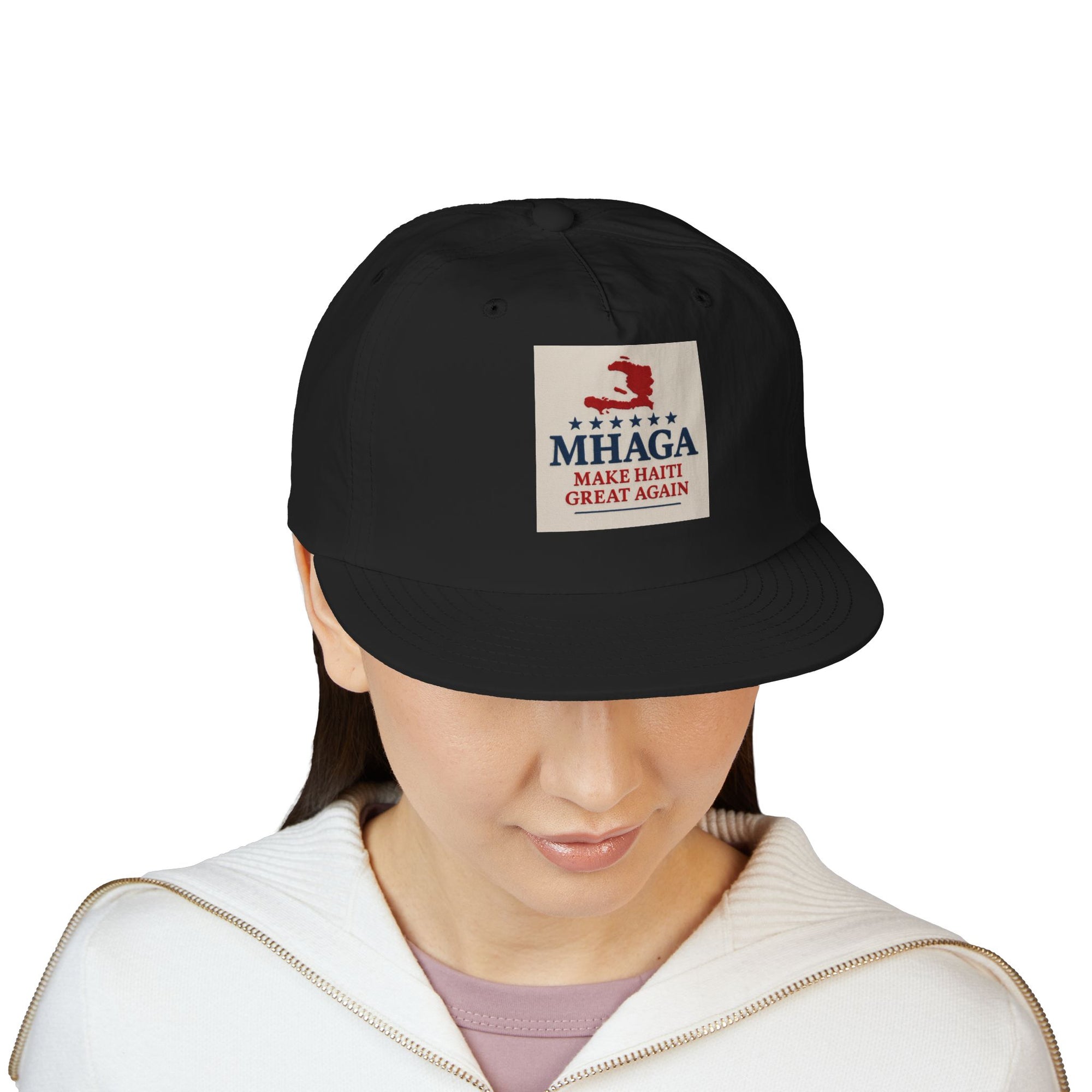 Surf Cap with 'MHAGA - Make Haiti Great Again' Design | Ideal for Beach Days, Casual Outings, Summer Festivals, Travel Adventures, Gift Idea