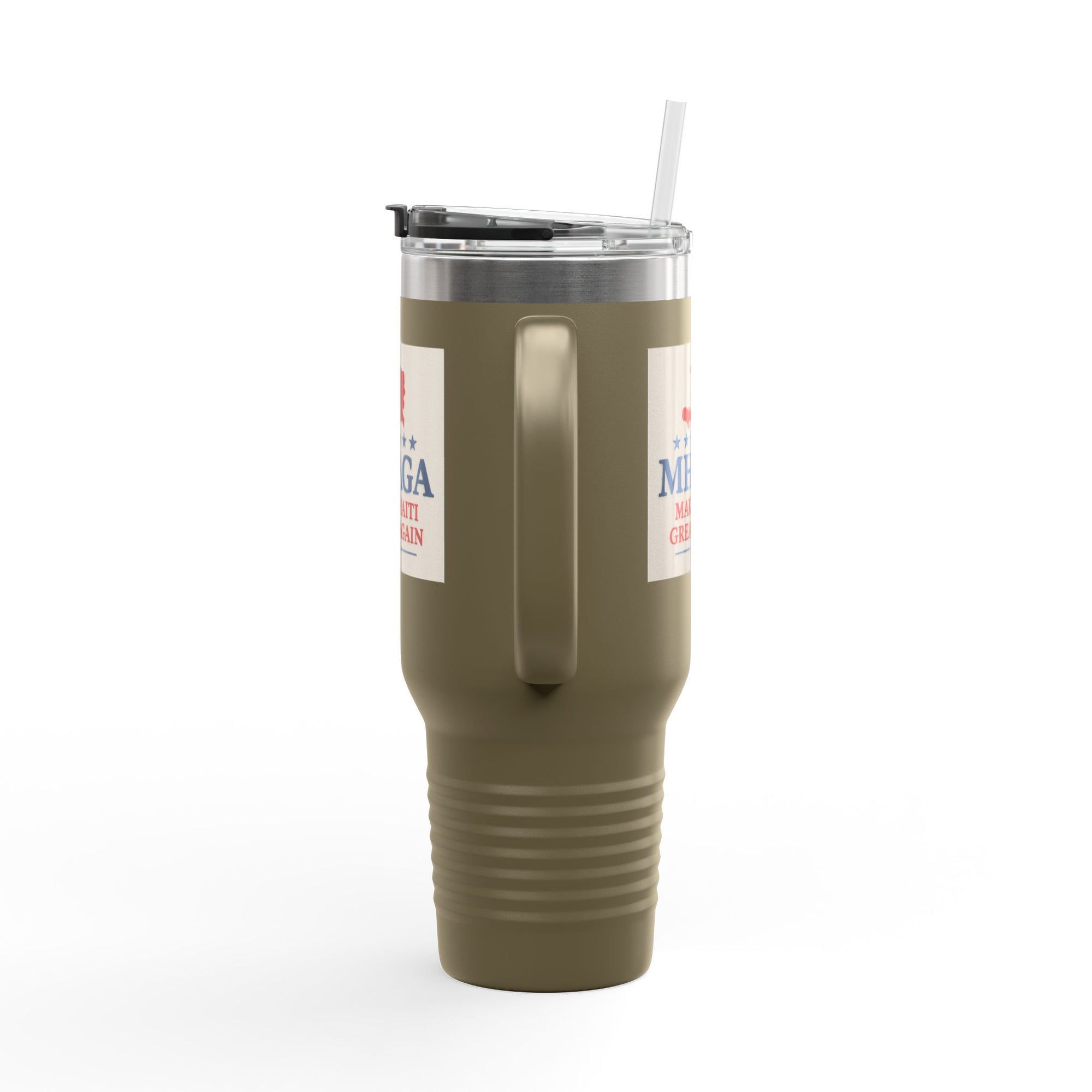 Insulated Travel Mug - MHAGA: Make Haiti Great Again, Perfect for Coffee Lovers, Road Trips, Gifts, 40oz Outdoor Adventure