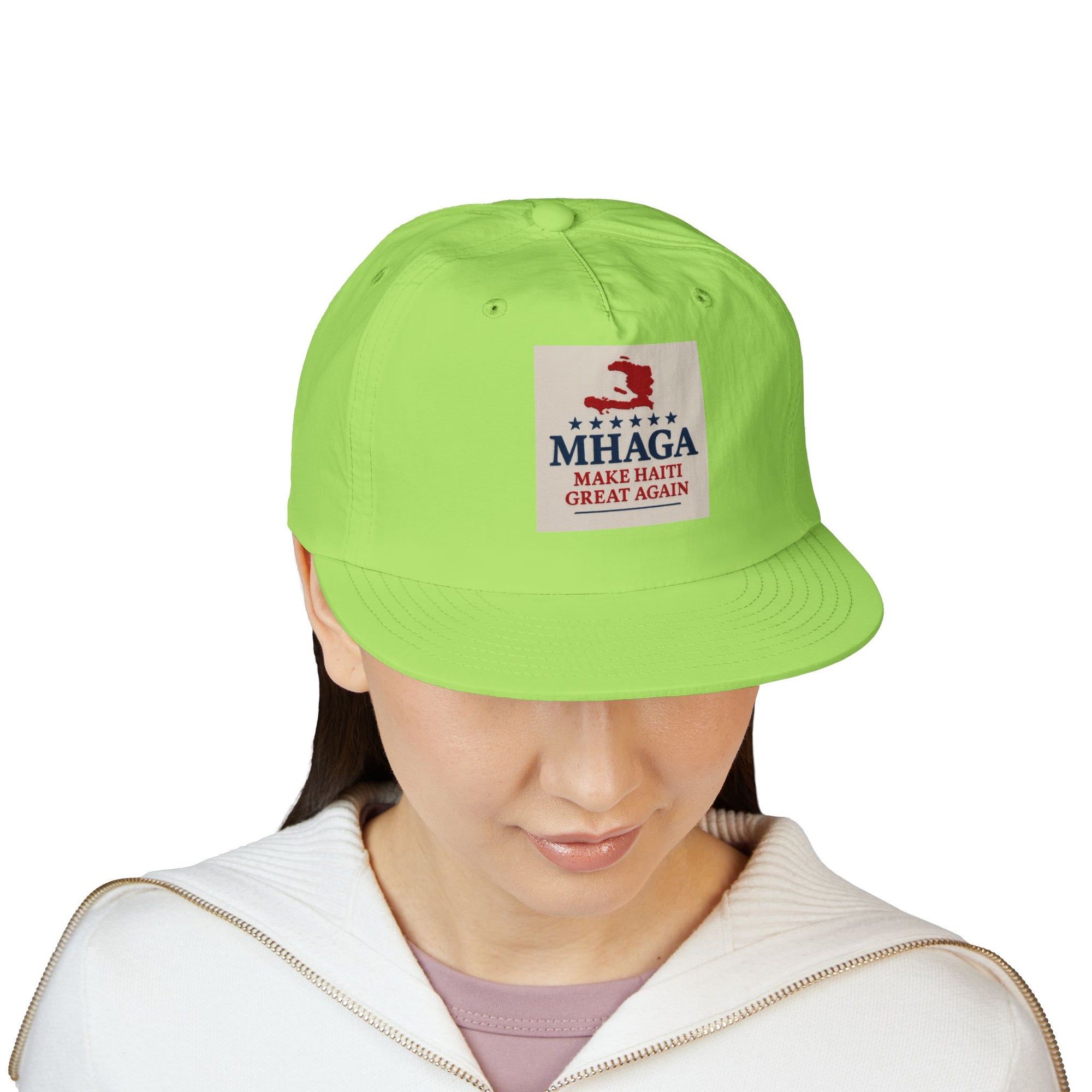 Surf Cap with 'MHAGA - Make Haiti Great Again' Design | Ideal for Beach Days, Casual Outings, Summer Festivals, Travel Adventures, Gift Idea