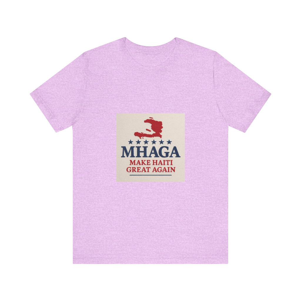 Patriotic Short Sleeve Tee, Unisex Jersey T-Shirt for Summer Celebrations, Haiti Pride, Casual Wear, Gift Idea for Holidays