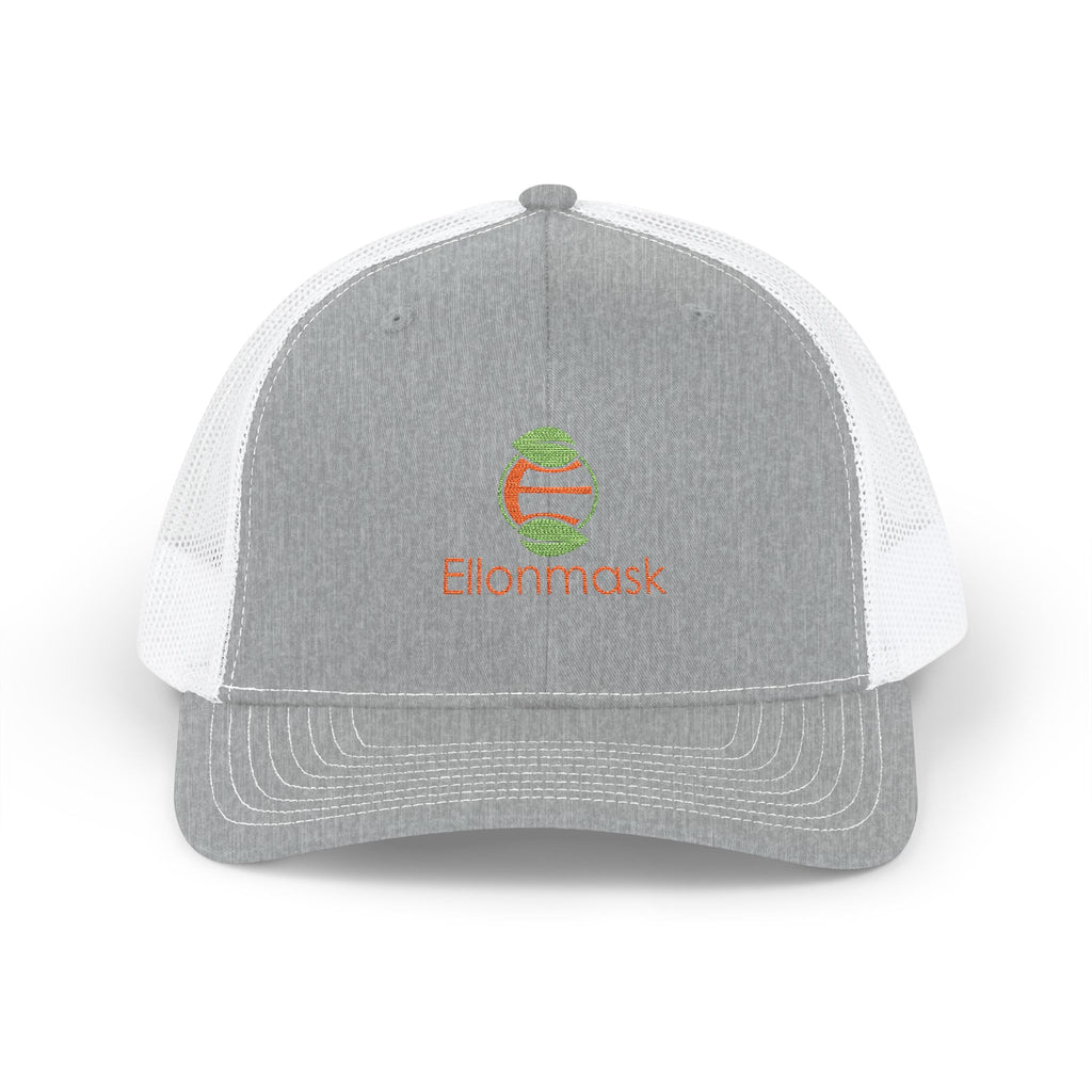Ellonmask Snapback Trucker Cap — Embroidered 'Ellonmask' Mesh Back Hat
