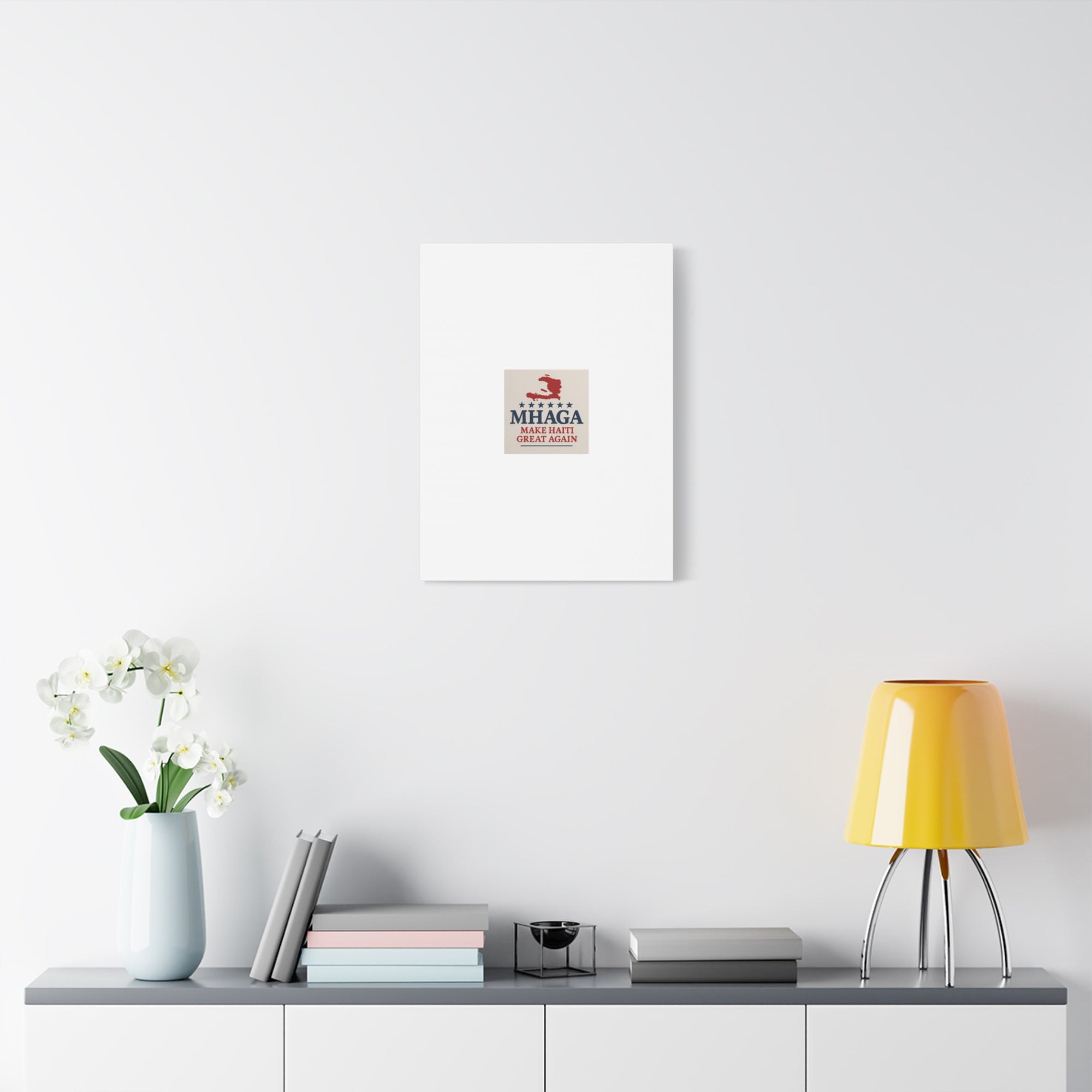 Matte Canvas Wall Art - MHAGA Make Haiti Great Again, Political Decor, Haitian Pride, Home Gallery, Unique Gift Idea