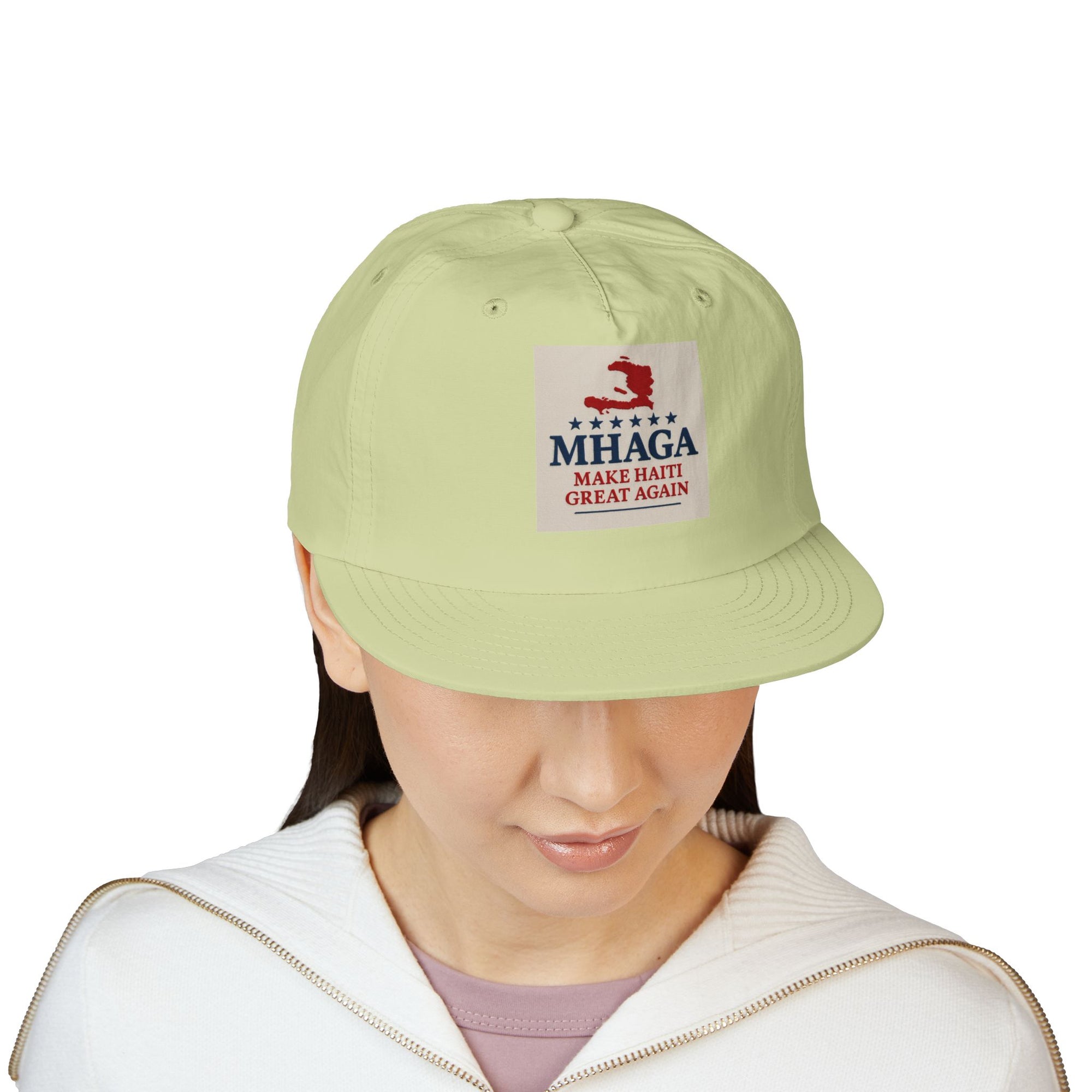 Surf Cap with 'MHAGA - Make Haiti Great Again' Design | Ideal for Beach Days, Casual Outings, Summer Festivals, Travel Adventures, Gift Idea