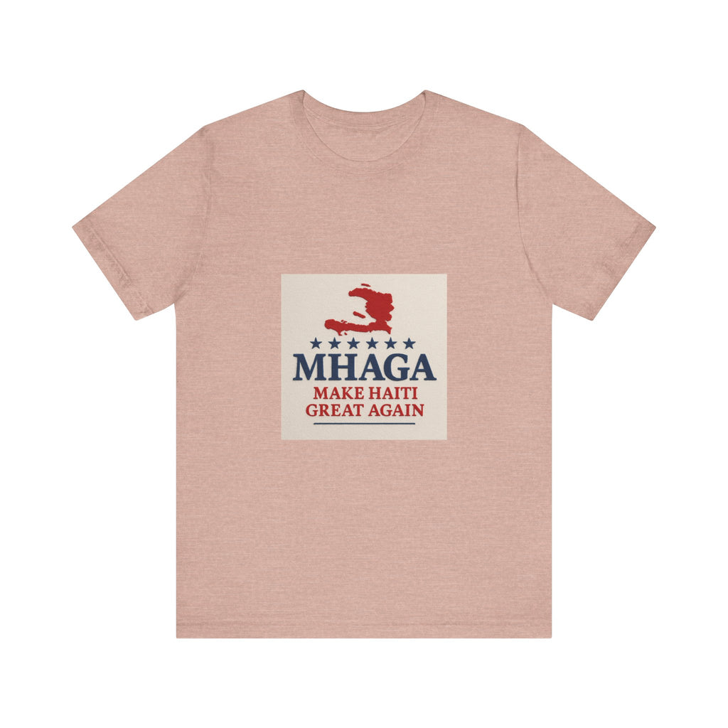 Patriotic Short Sleeve Tee, Unisex Jersey T-Shirt for Summer Celebrations, Haiti Pride, Casual Wear, Gift Idea for Holidays
