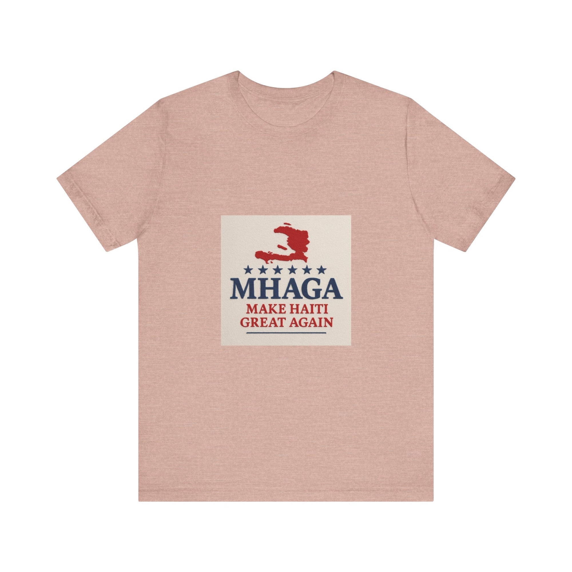 Patriotic Short Sleeve Tee, Unisex Jersey T-Shirt for Summer Celebrations, Haiti Pride, Casual Wear, Gift Idea for Holidays