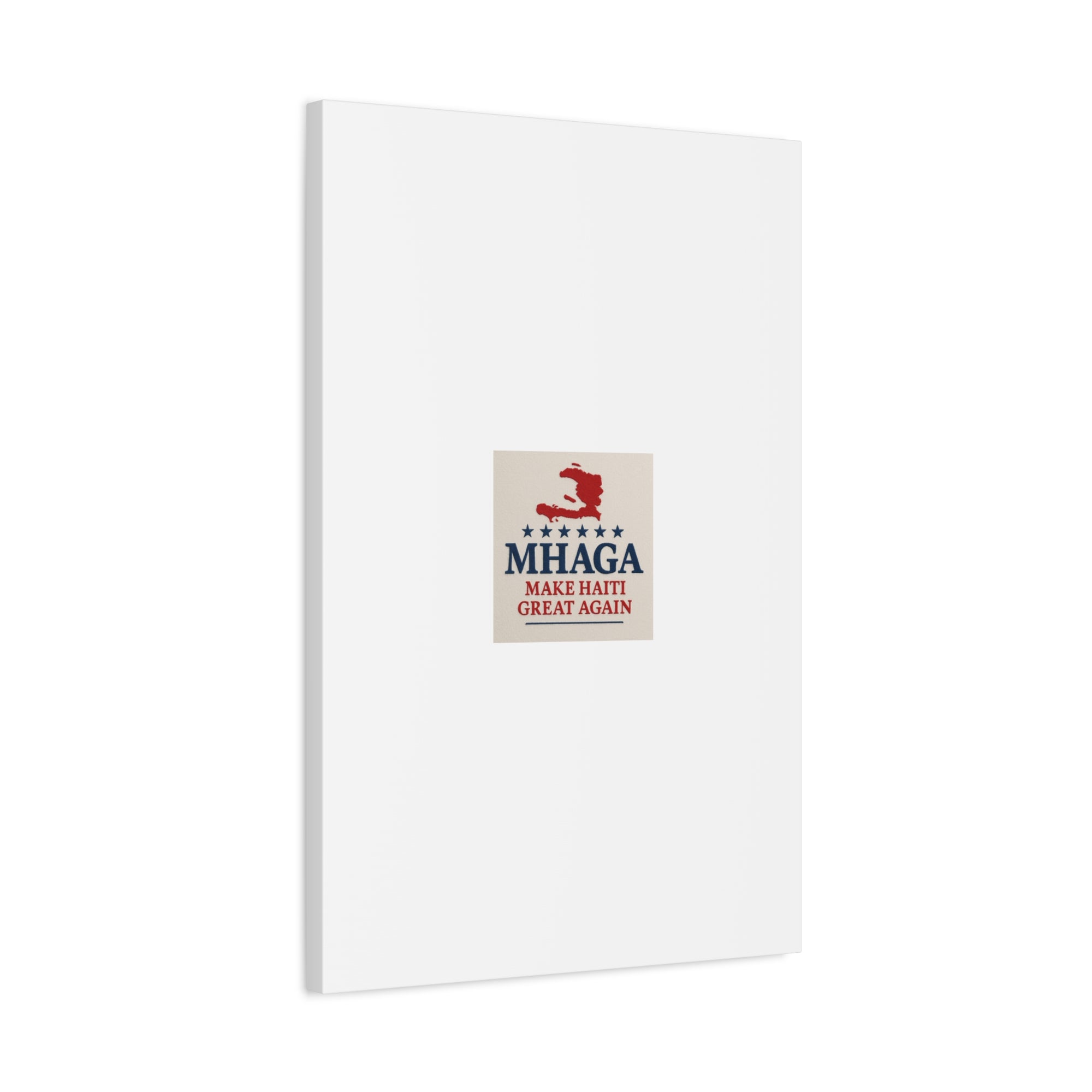 Matte Canvas Wall Art - MHAGA Make Haiti Great Again, Political Decor, Haitian Pride, Home Gallery, Unique Gift Idea