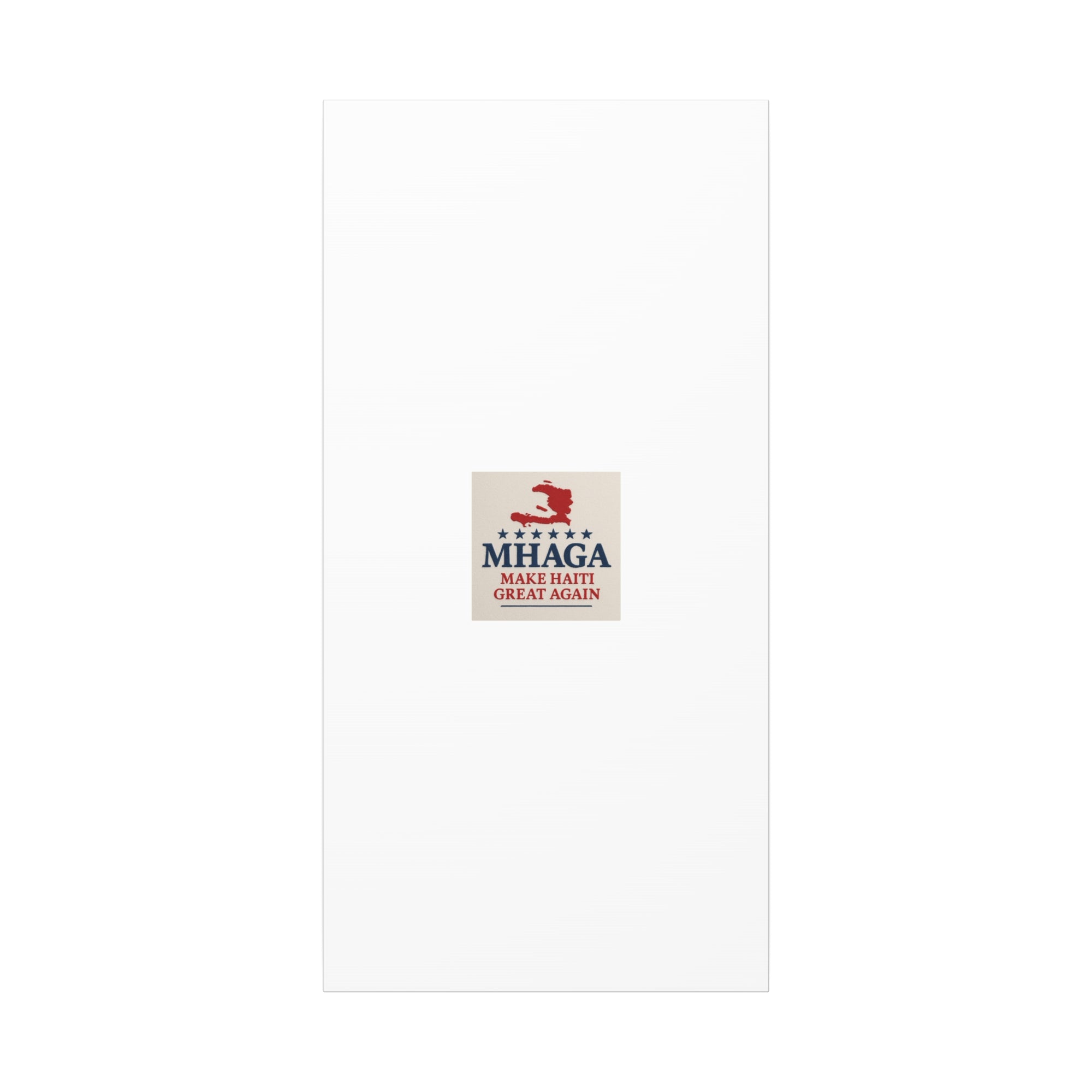 Matte Canvas Wall Art - MHAGA Make Haiti Great Again, Political Decor, Haitian Pride, Home Gallery, Unique Gift Idea