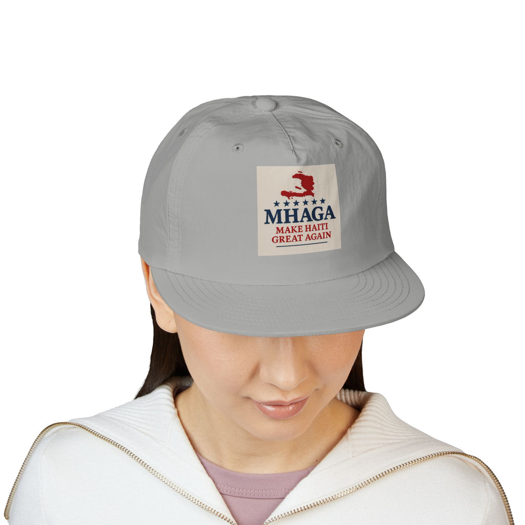 Surf Cap with 'MHAGA - Make Haiti Great Again' Design | Ideal for Beach Days, Casual Outings, Summer Festivals, Travel Adventures, Gift Idea