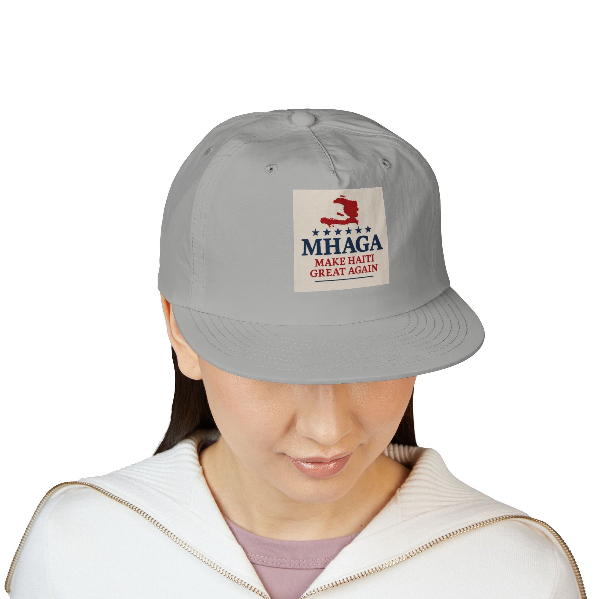 Surf Cap with 'MHAGA - Make Haiti Great Again' Design | Ideal for Beach Days, Casual Outings, Summer Festivals, Travel Adventures, Gift Idea