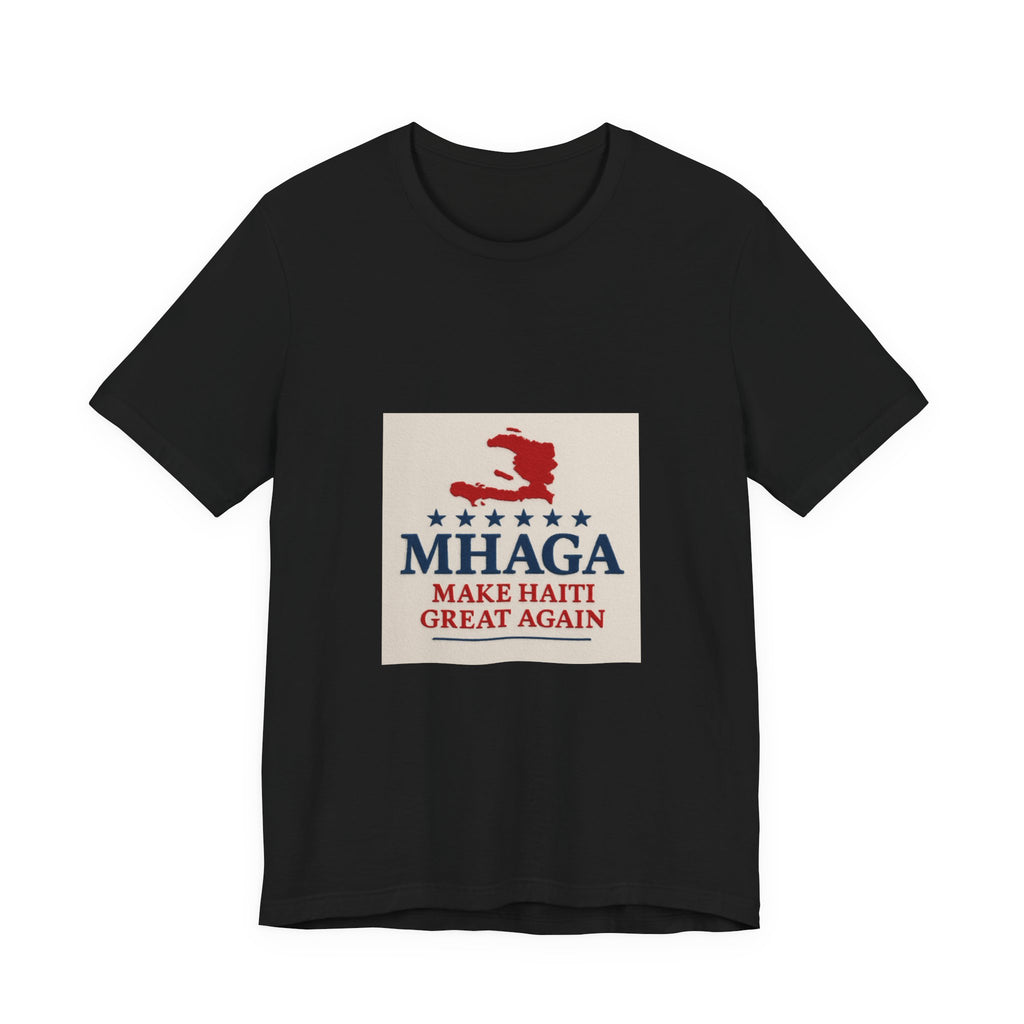 Patriotic Short Sleeve Tee, Unisex Jersey T-Shirt for Summer Celebrations, Haiti Pride, Casual Wear, Gift Idea for Holidays