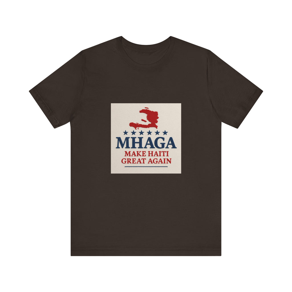 Unisex Jersey Short Sleeve Tee – MHAGA Make Haiti Great Again Shirt, Casual Wear, Gift for Activists, Festival Apparel, Travel Tee