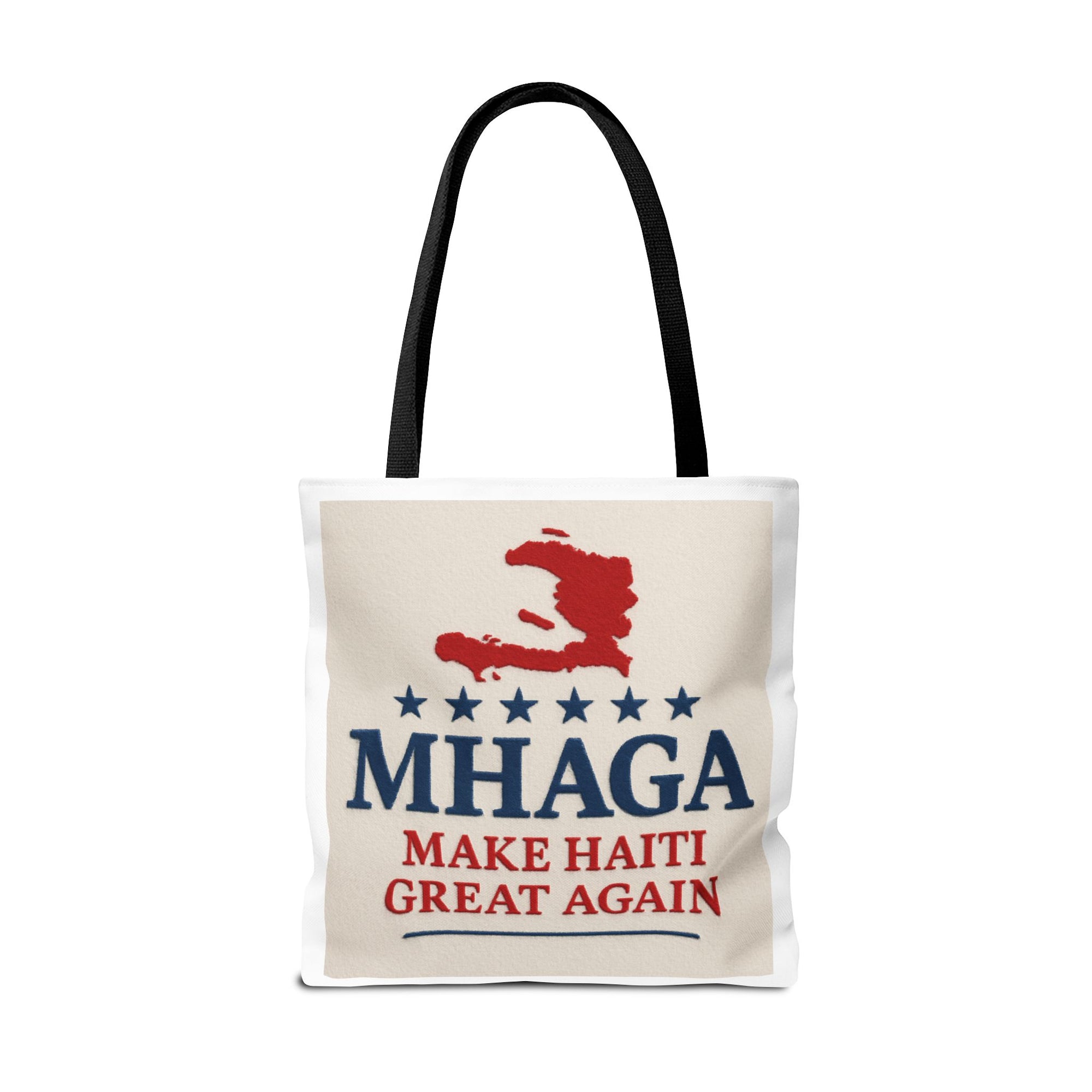 Patriotic Haiti Tote Bag, Make Haiti Great Again, Canvas Shopping Bag, Eco-Friendly Gift, Travel Bag, Statement Tote