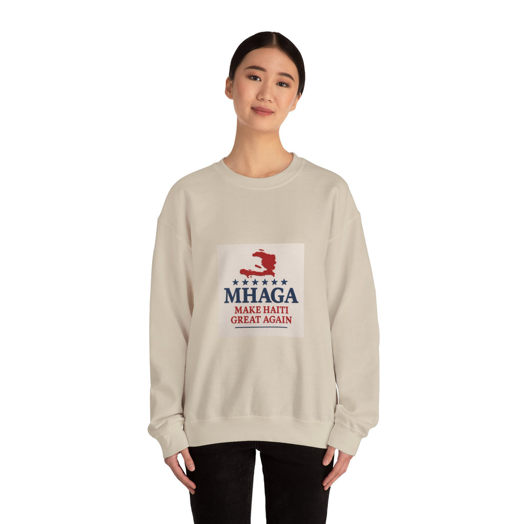 Haitian Pride Crewneck Sweatshirt, Cozy Unisex Pullover, Heritage Apparel, Perfect Gift, Casual Wear for All