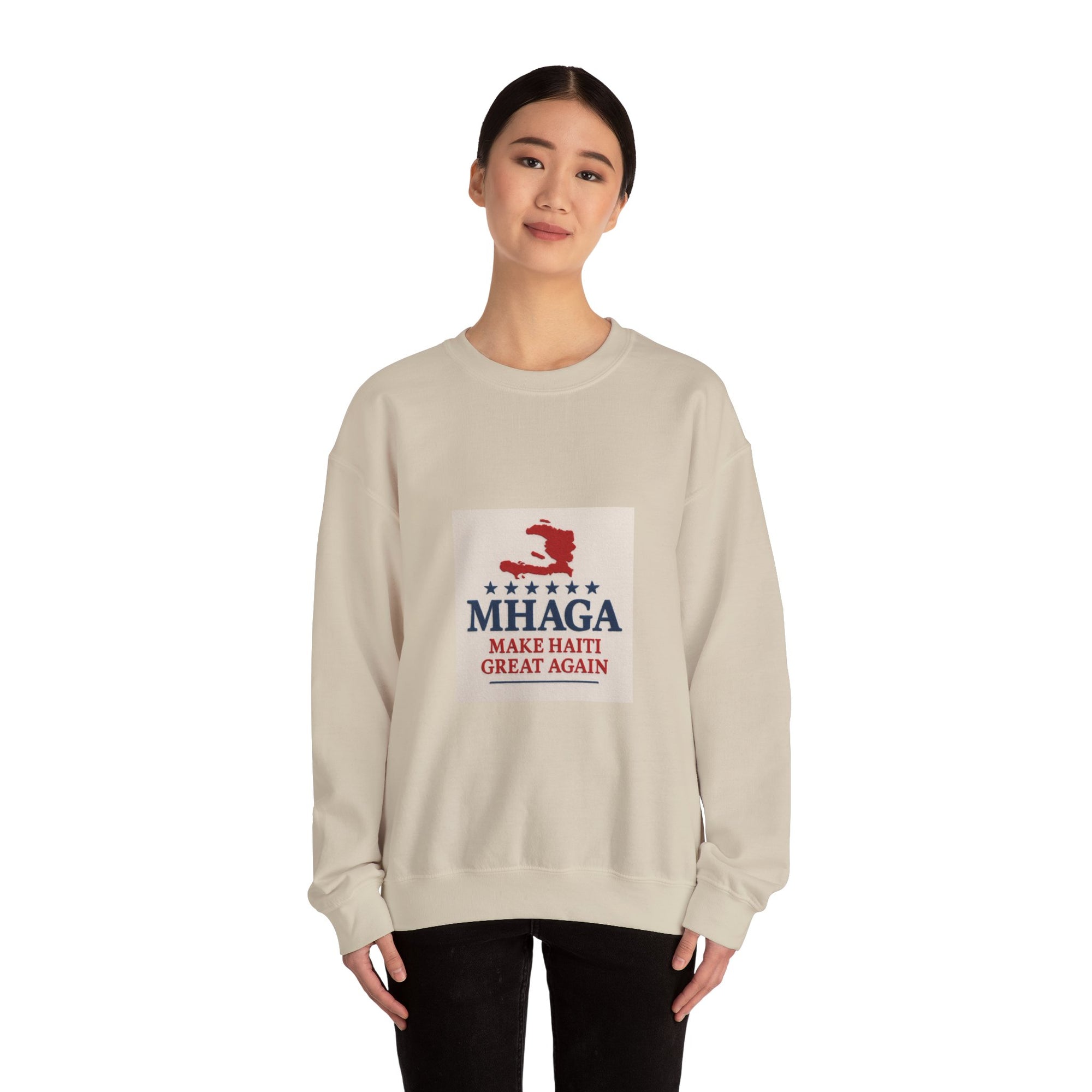 Haitian Pride Crewneck Sweatshirt, Cozy Unisex Pullover, Heritage Apparel, Perfect Gift, Casual Wear for All