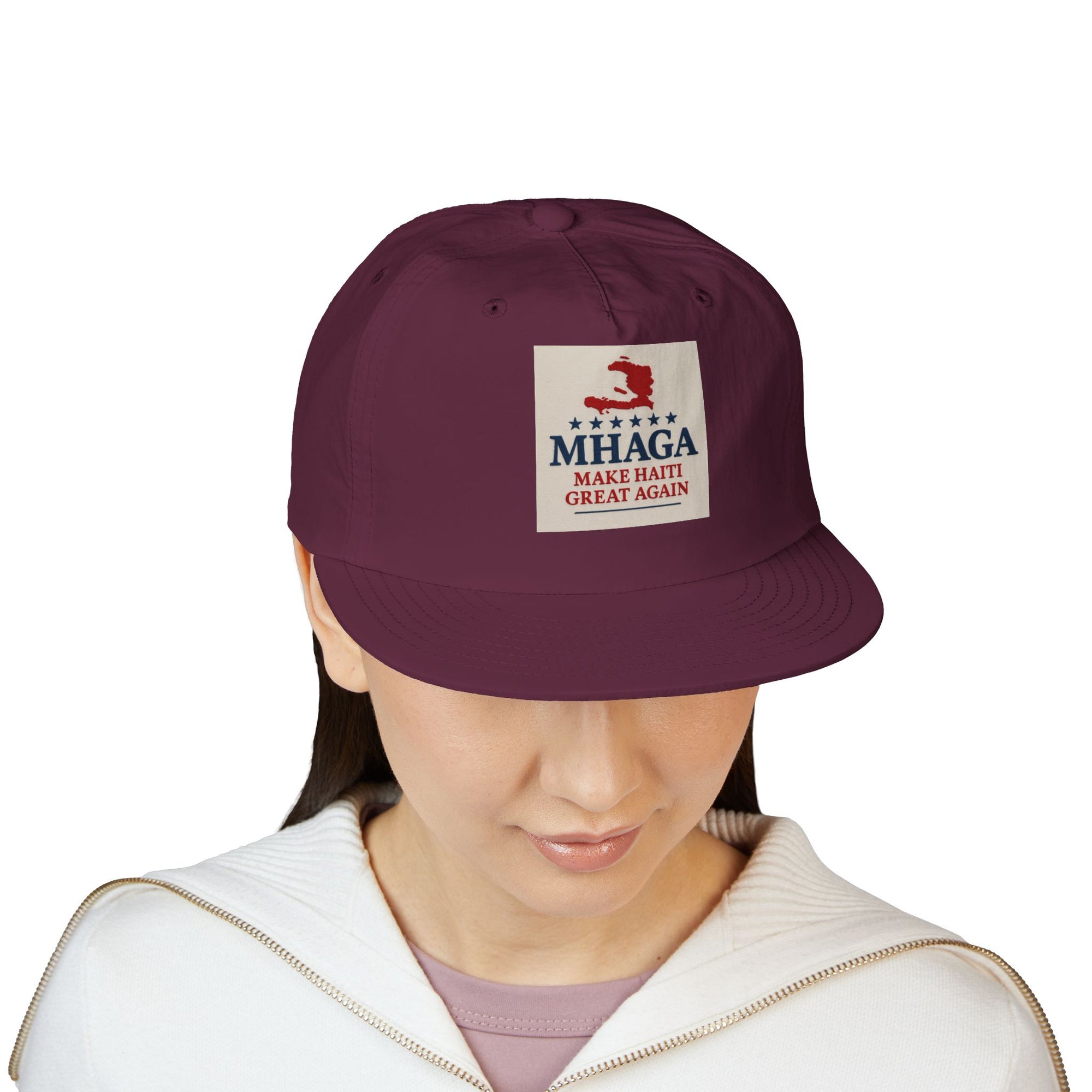 Surf Cap with 'MHAGA - Make Haiti Great Again' Design | Ideal for Beach Days, Casual Outings, Summer Festivals, Travel Adventures, Gift Idea