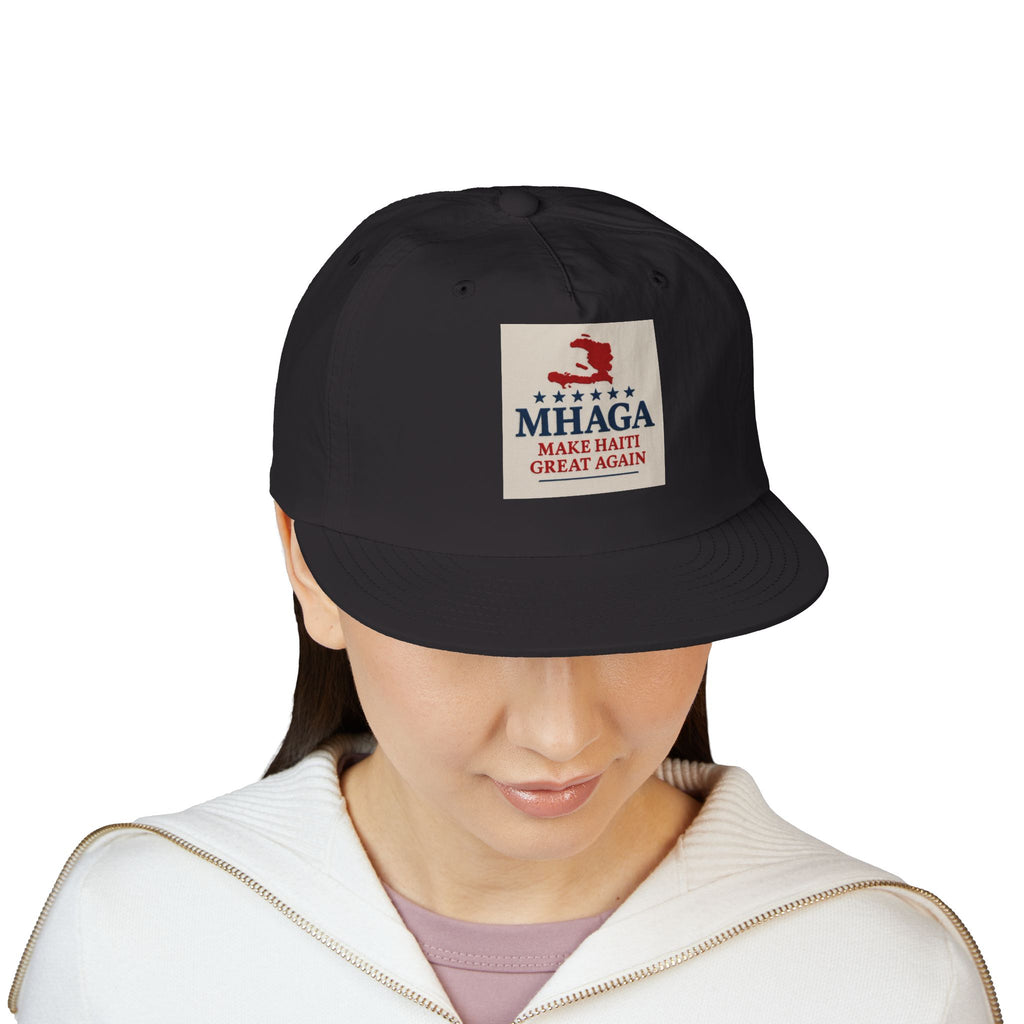 Surf Cap with 'MHAGA - Make Haiti Great Again' Design | Ideal for Beach Days, Casual Outings, Summer Festivals, Travel Adventures, Gift Idea