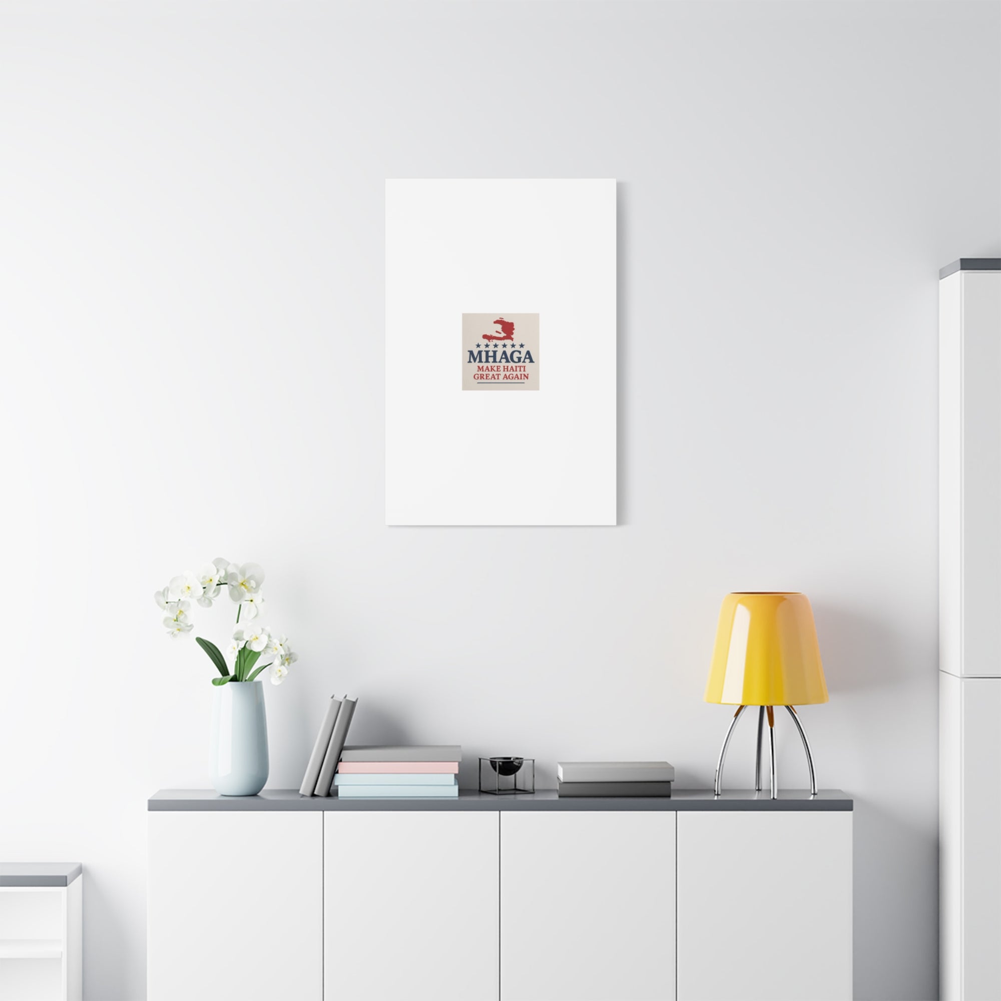 Matte Canvas Wall Art - MHAGA Make Haiti Great Again, Political Decor, Haitian Pride, Home Gallery, Unique Gift Idea