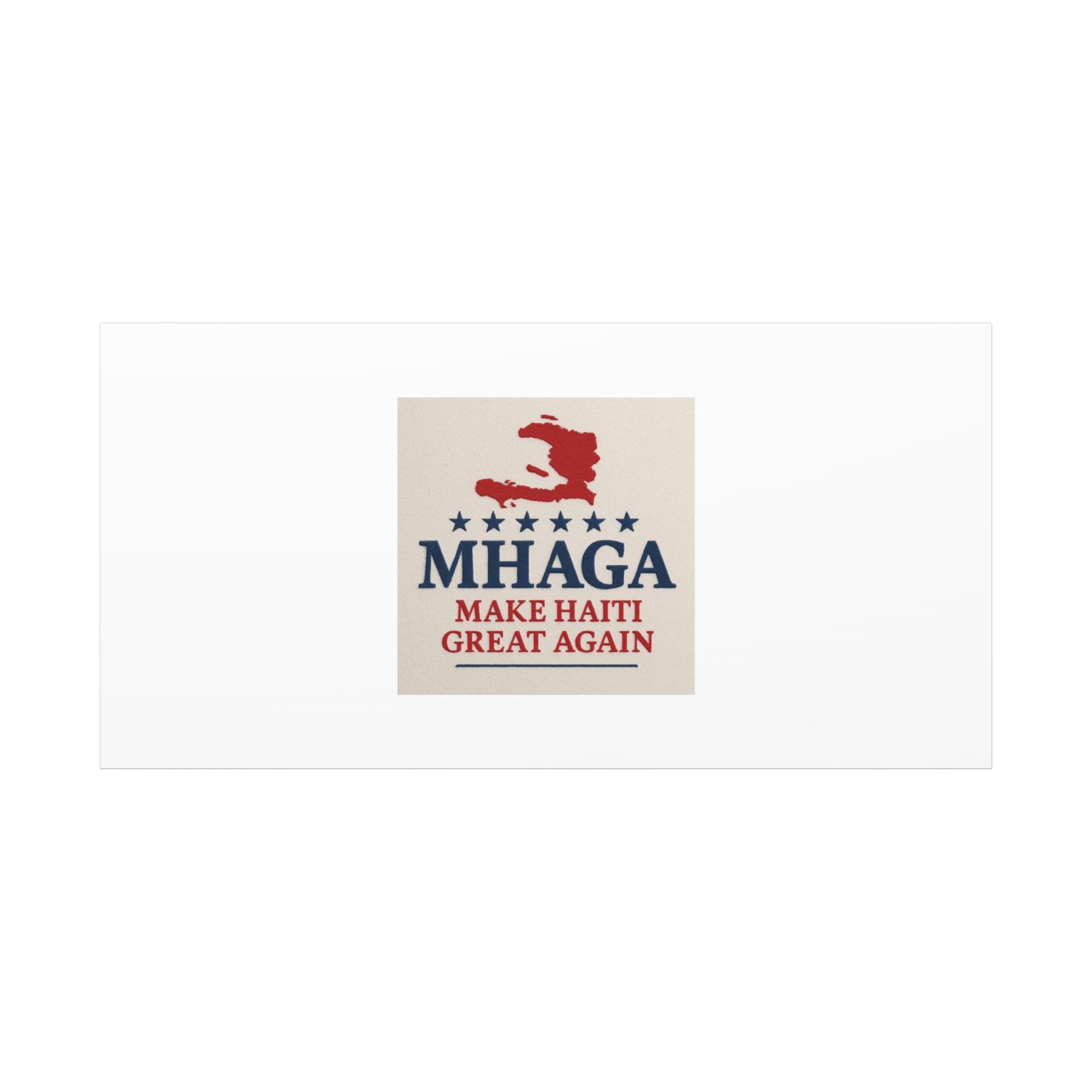 Matte Canvas Wall Art - MHAGA Make Haiti Great Again, Political Decor, Haitian Pride, Home Gallery, Unique Gift Idea
