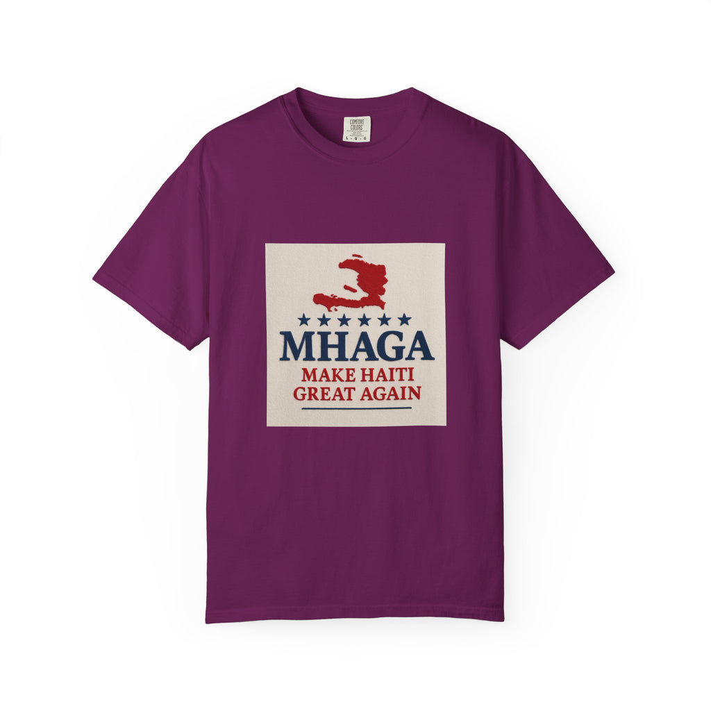 Unisex Garment-Dyed T-shirt: Make Haiti Great Again, Casual Tee, Cultural Pride Shirt, Gift for Activists, Haiti Heritage Apparel