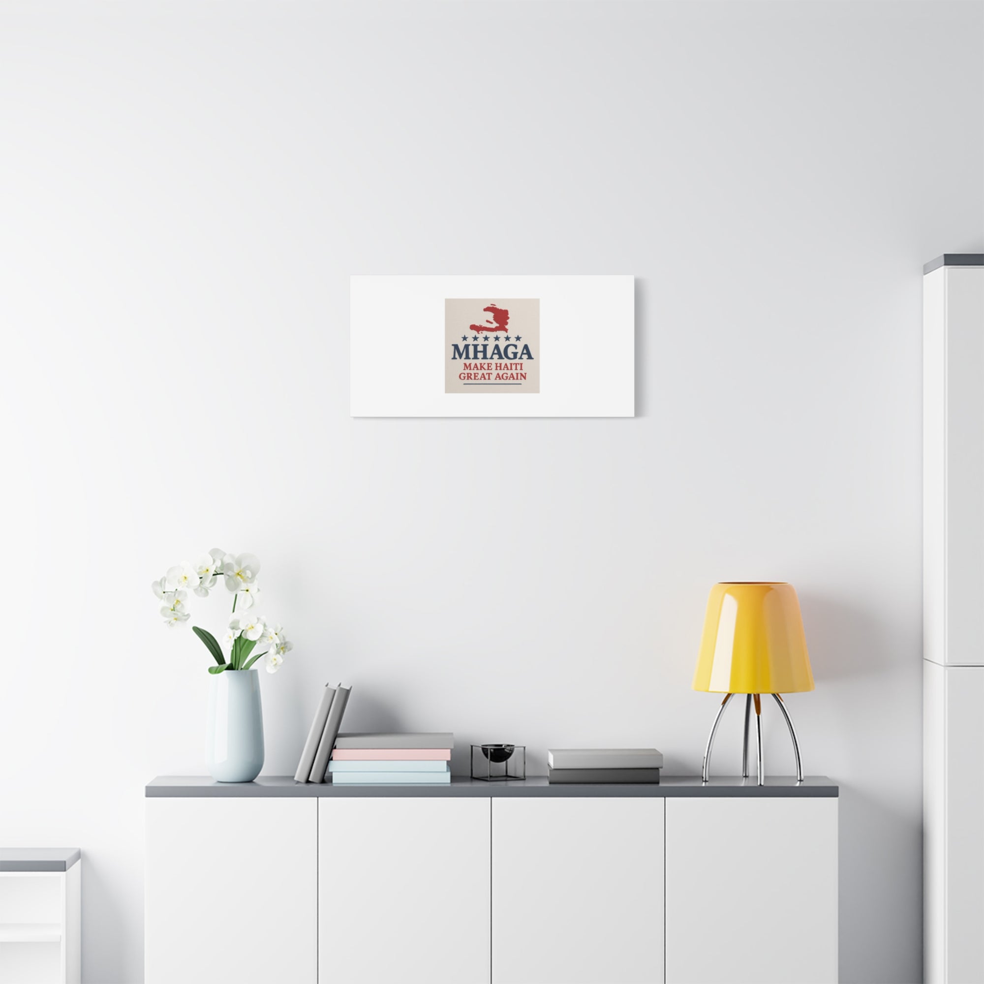 Matte Canvas Wall Art - MHAGA Make Haiti Great Again, Political Decor, Haitian Pride, Home Gallery, Unique Gift Idea